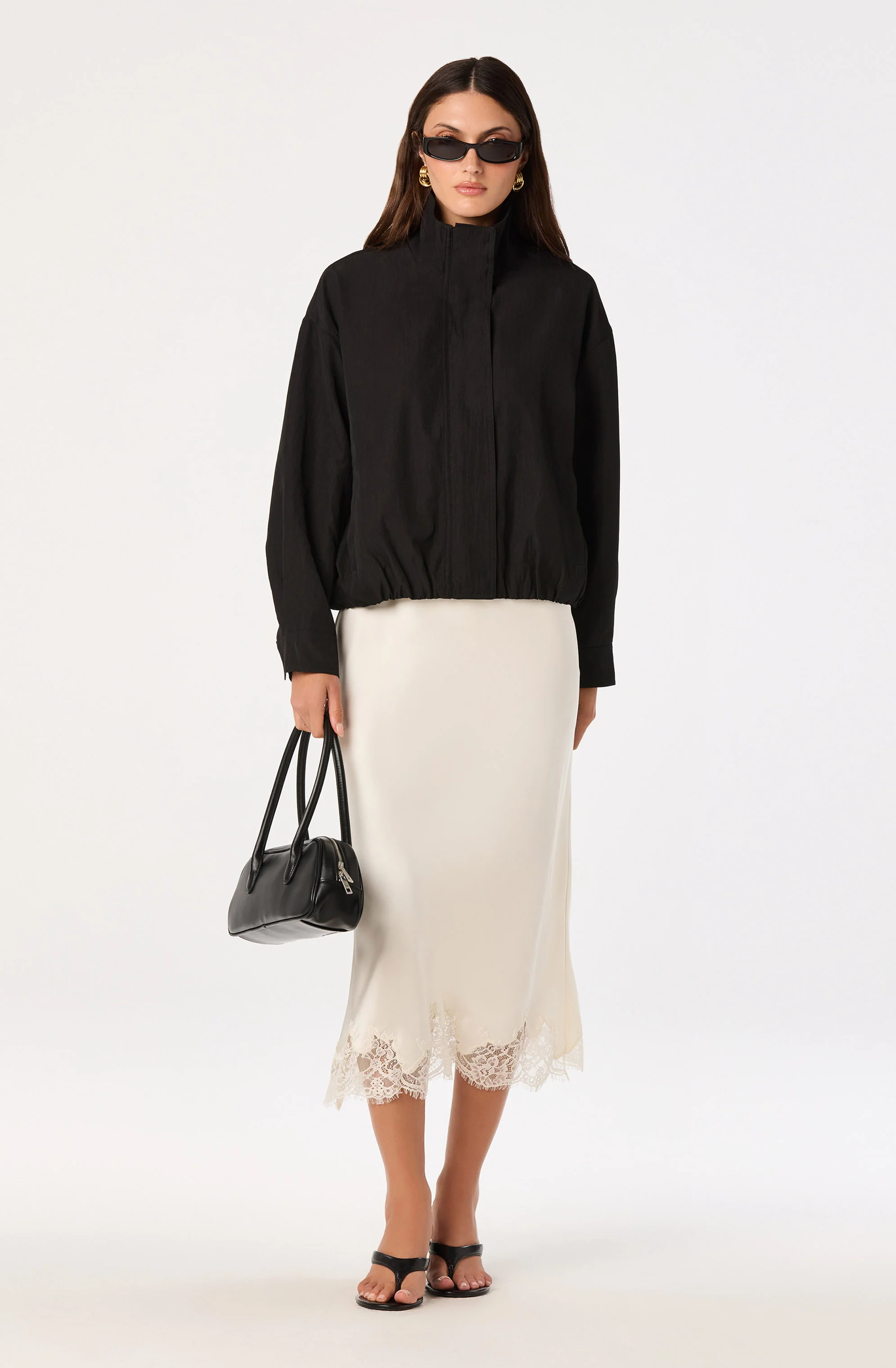 Blossom Lace Hem Midi Skirt - Image 7