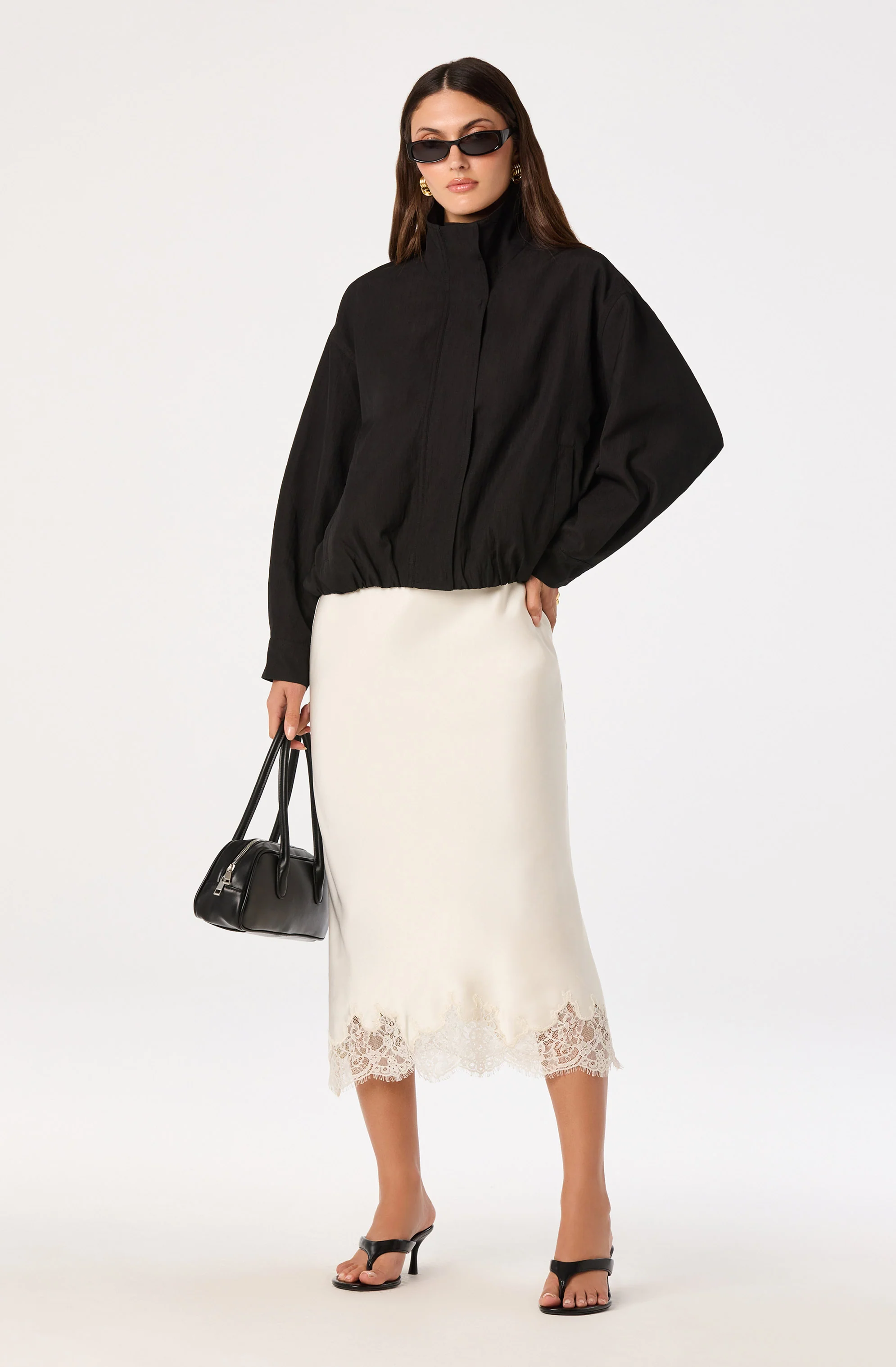 Blossom Lace Hem Midi Skirt - Image 8