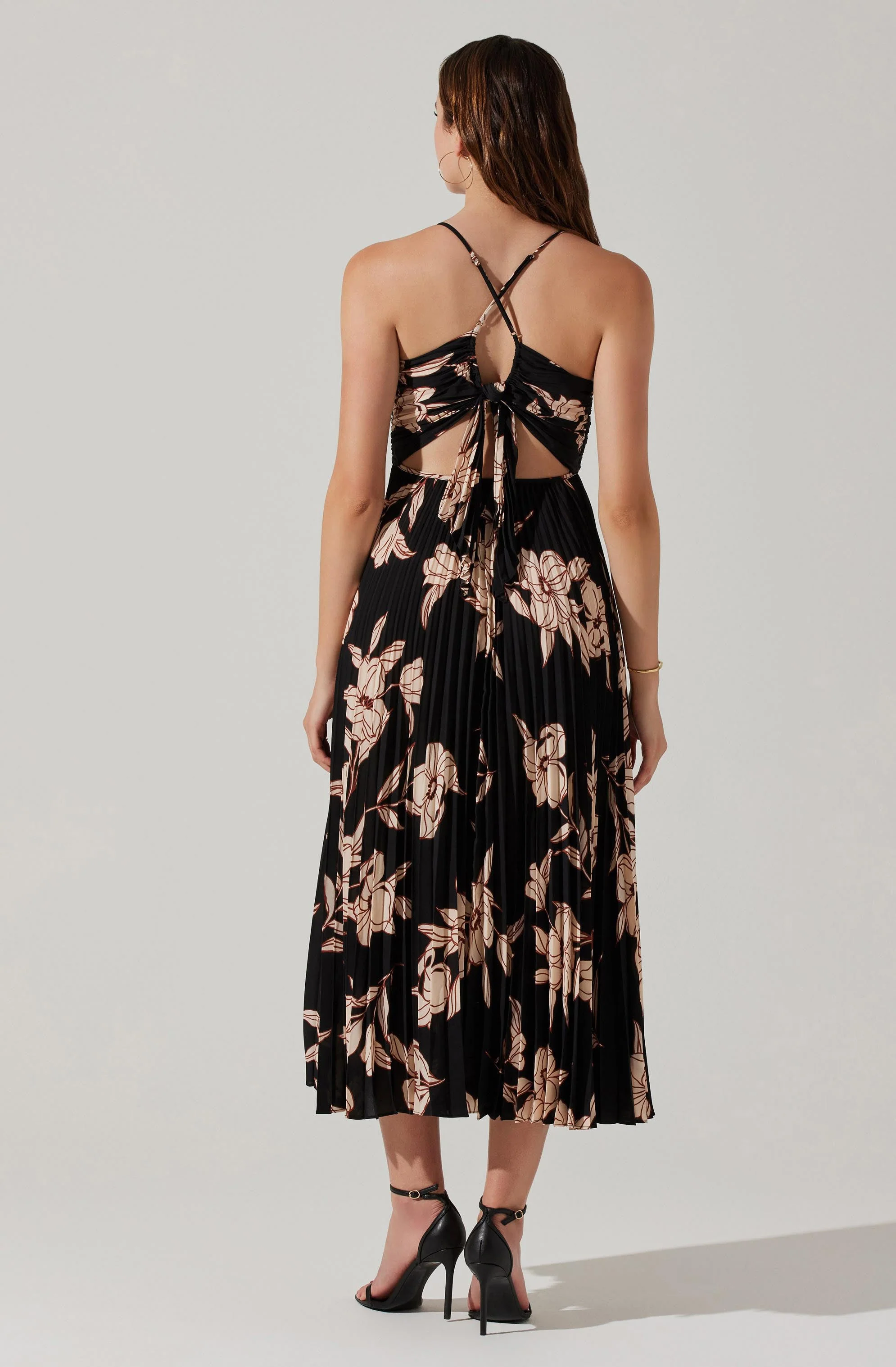 Blythe Floral Plisse Midi Dress - Image 113