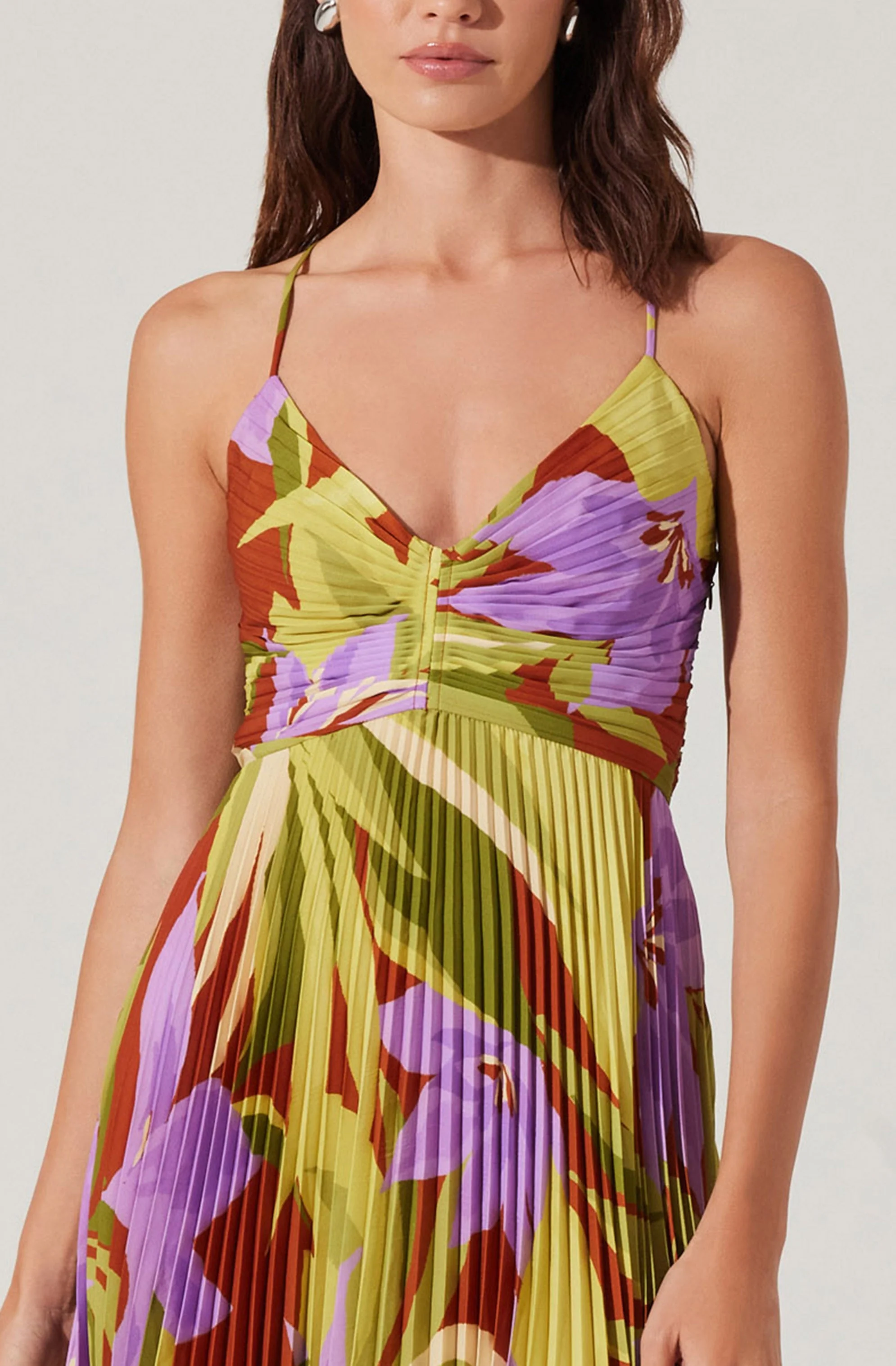 Blythe Floral Plisse Midi Dress - Image 46