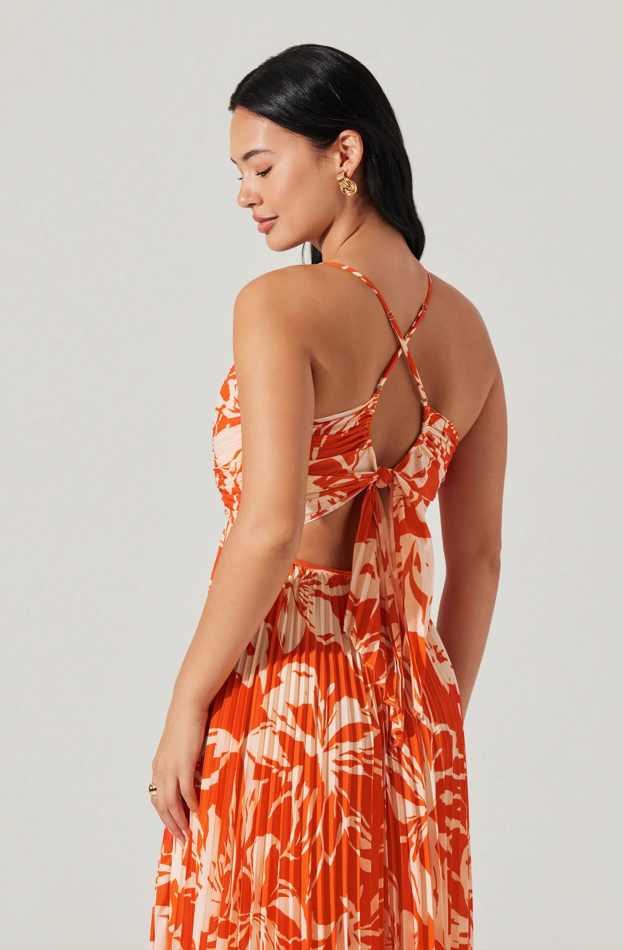 Blythe Floral Plisse Midi Dress - Image 50