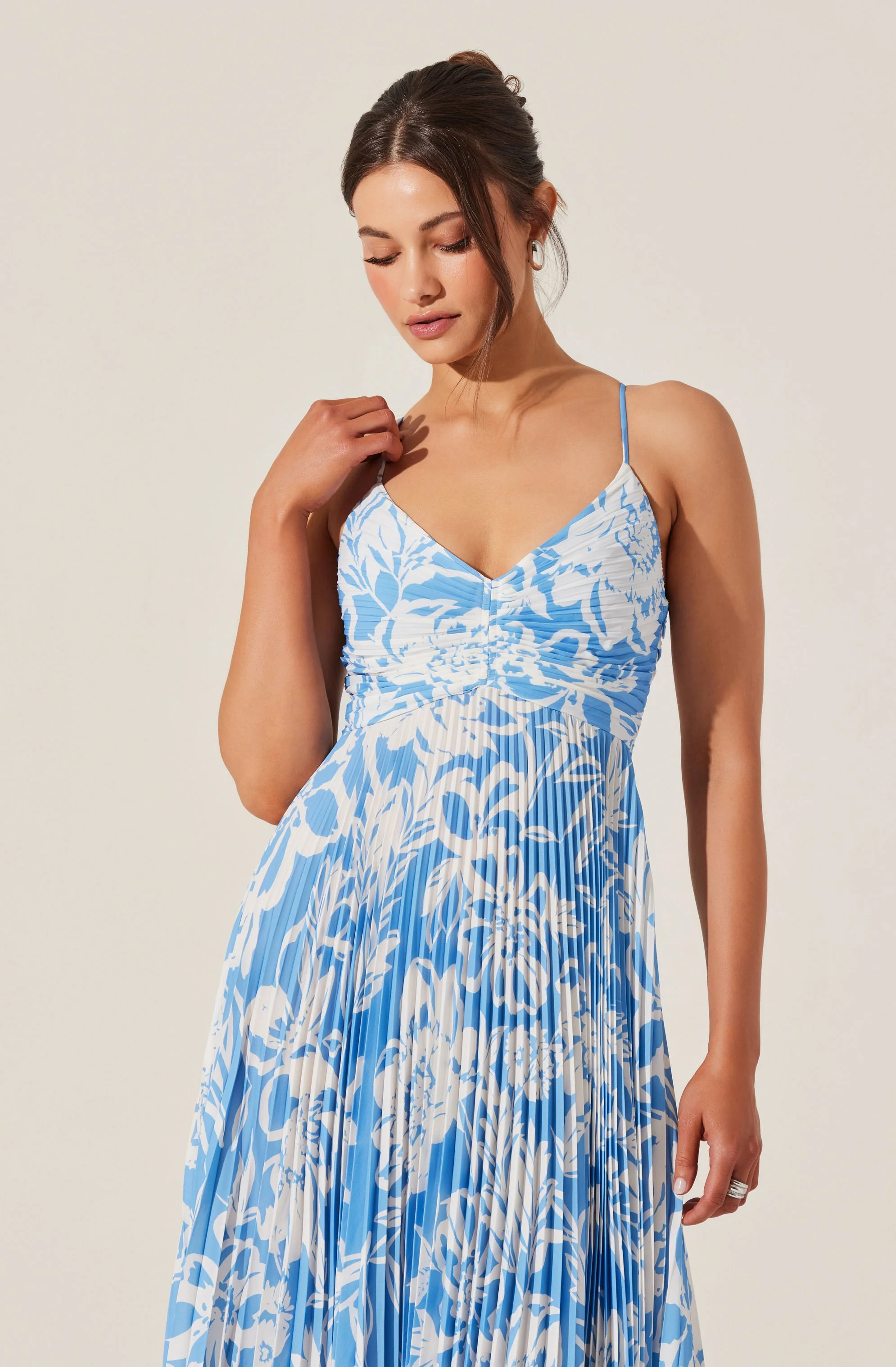 Blythe Floral Plisse Midi Dress - Image 62