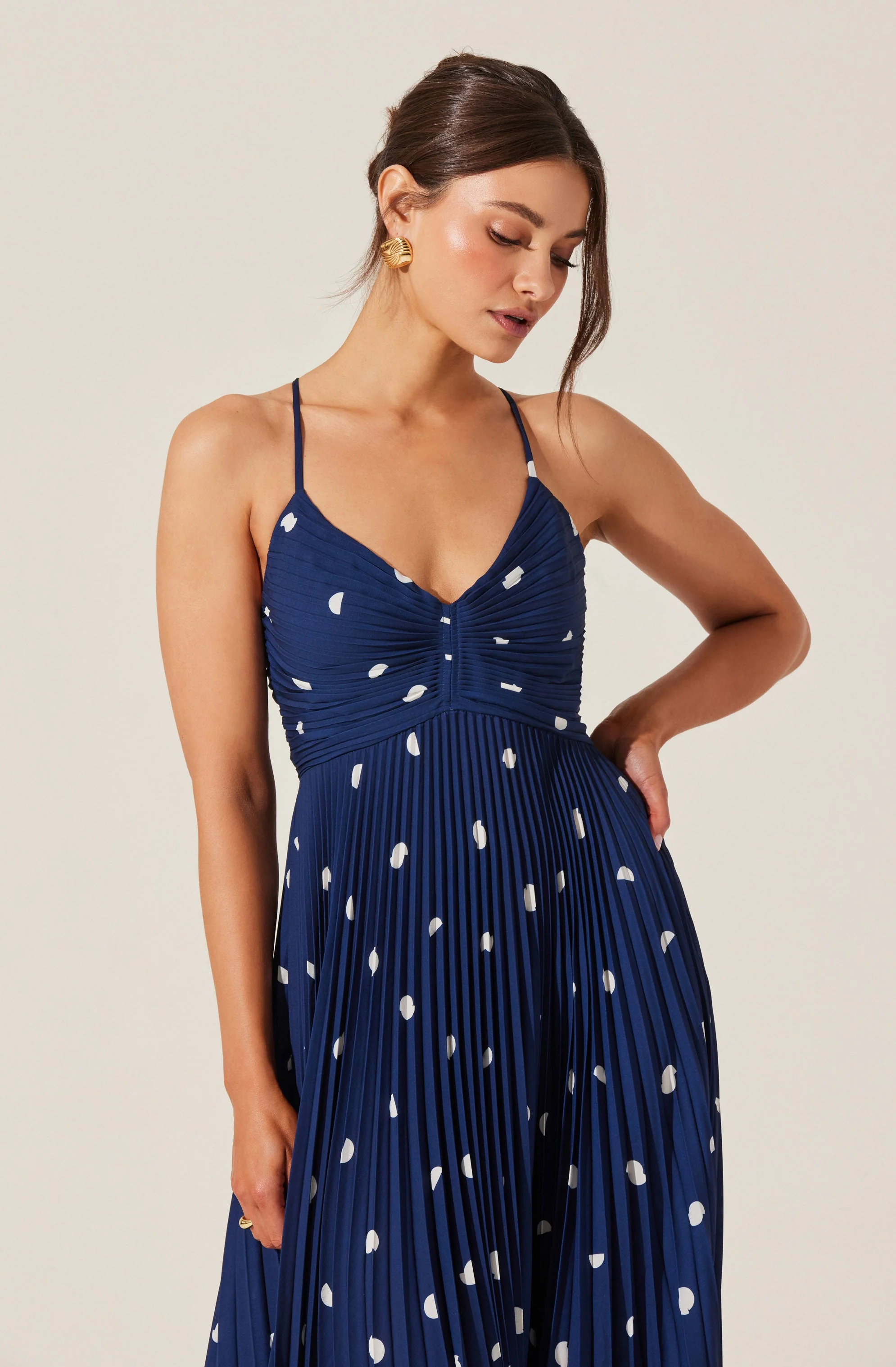 Blythe Floral Plisse Midi Dress - Image 74