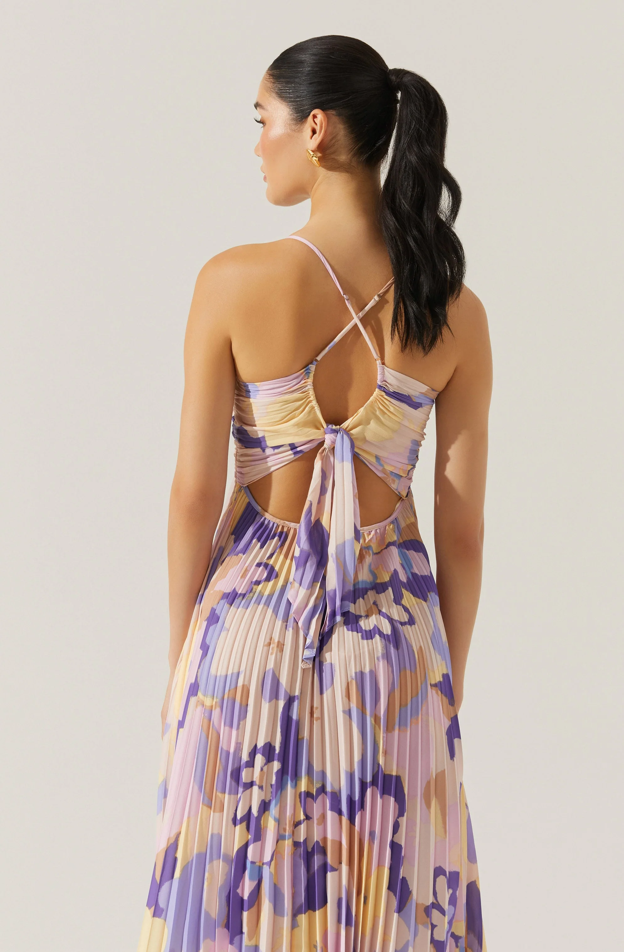 Blythe Floral Plisse Midi Dress - Image 84