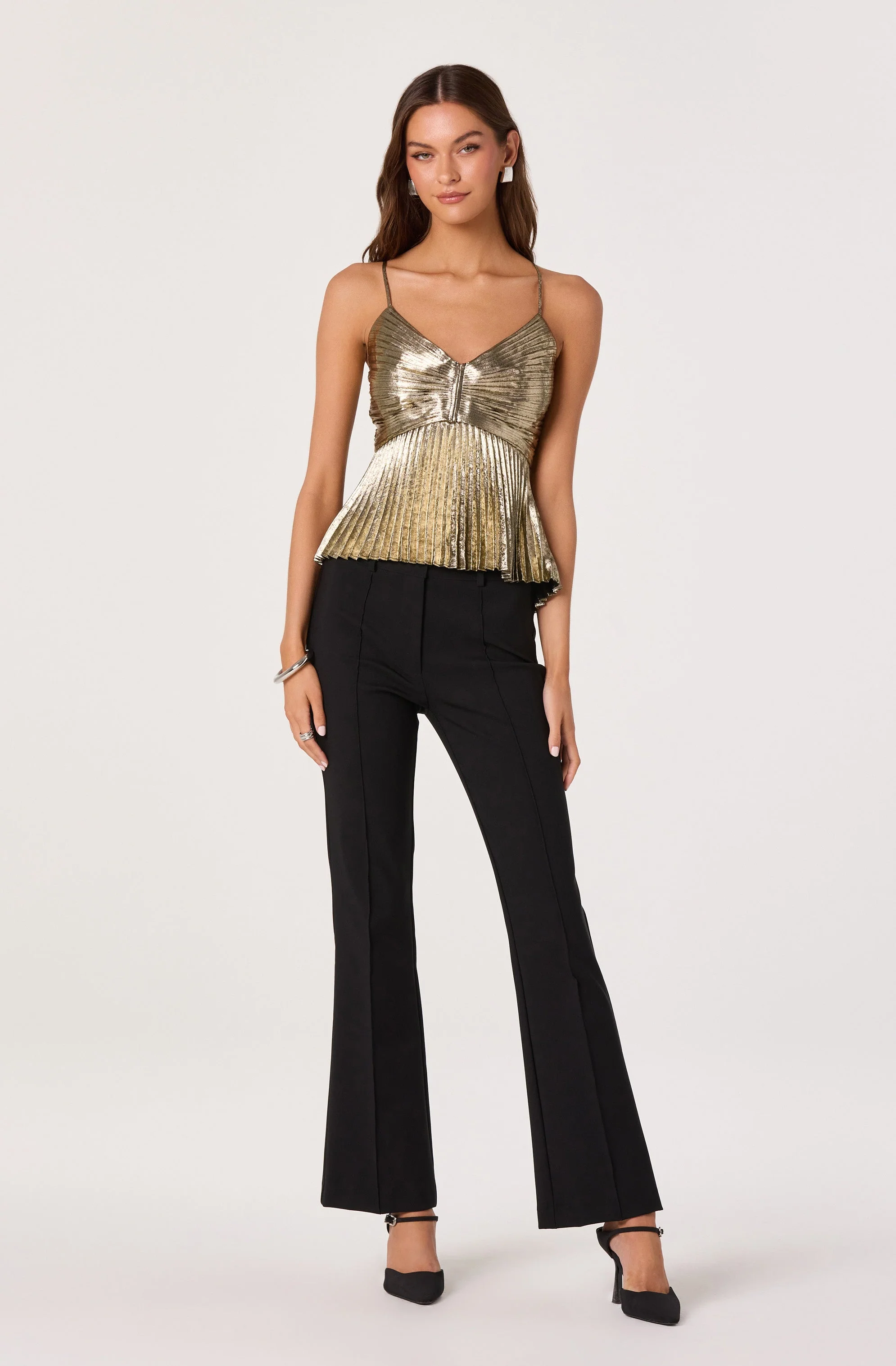 Blythe Metallic Plisse Top - Image 5