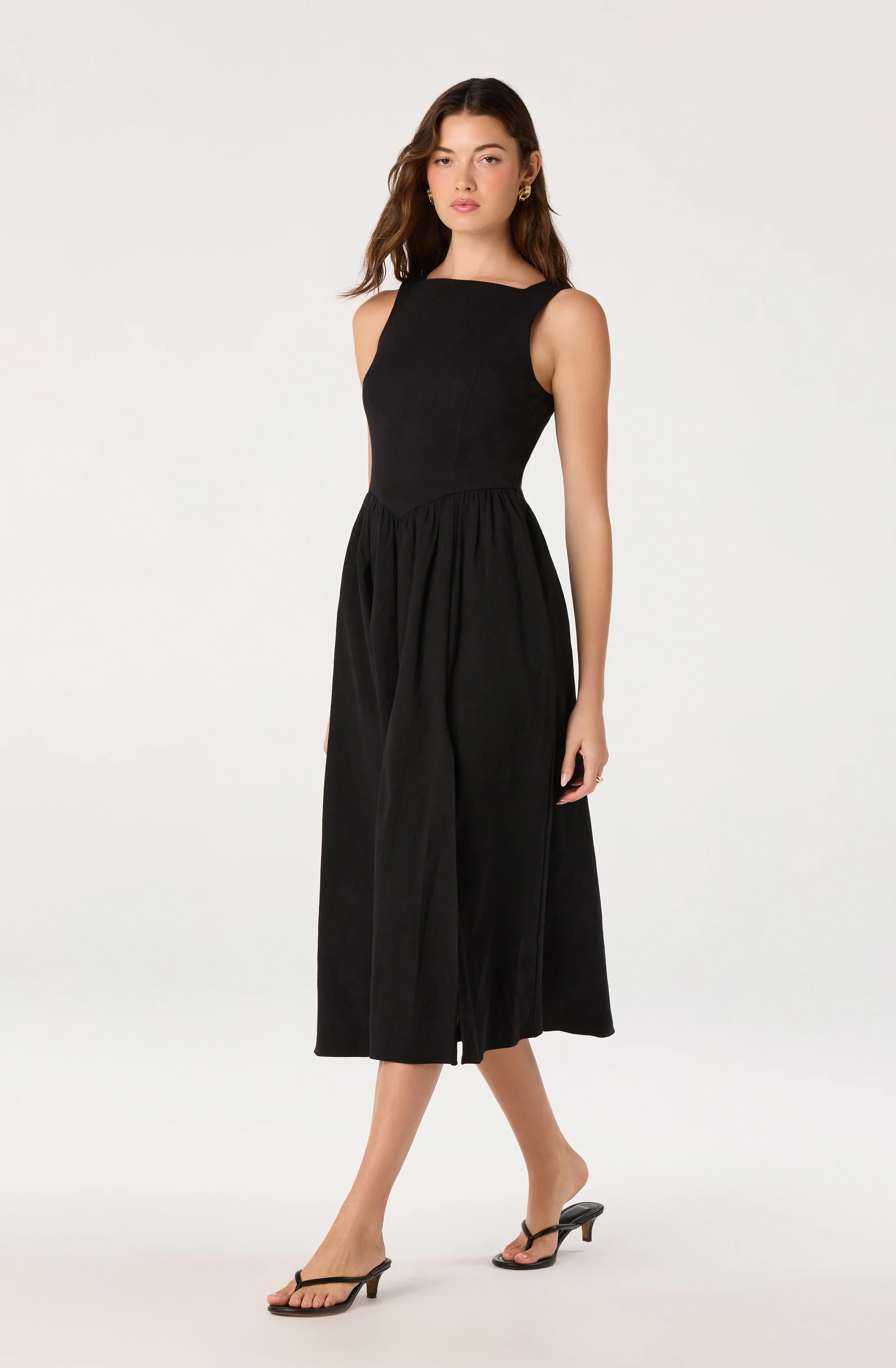 Bow Back Apron Midi Dress - Image 10