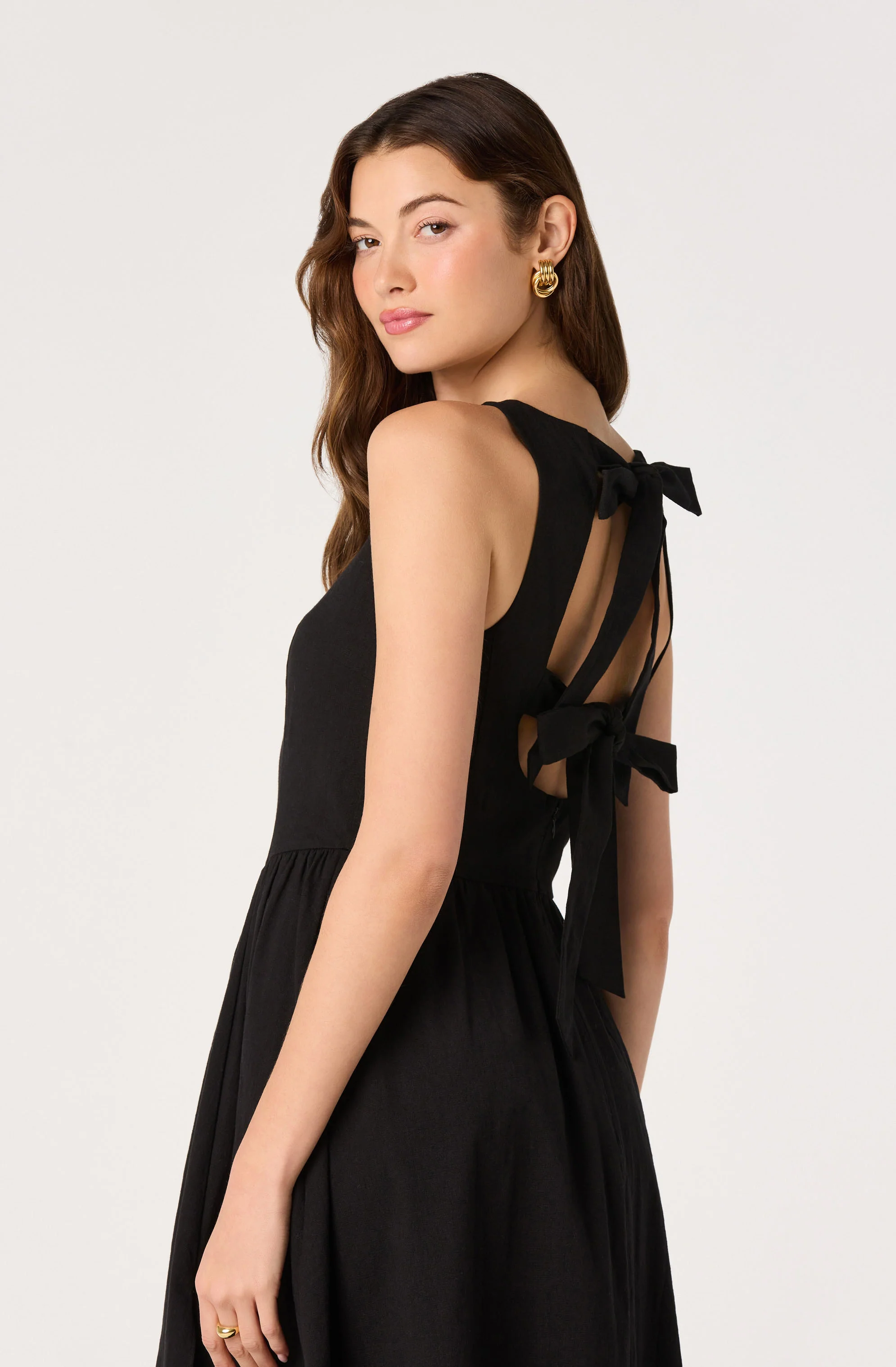 Bow Back Apron Midi Dress - Image 12