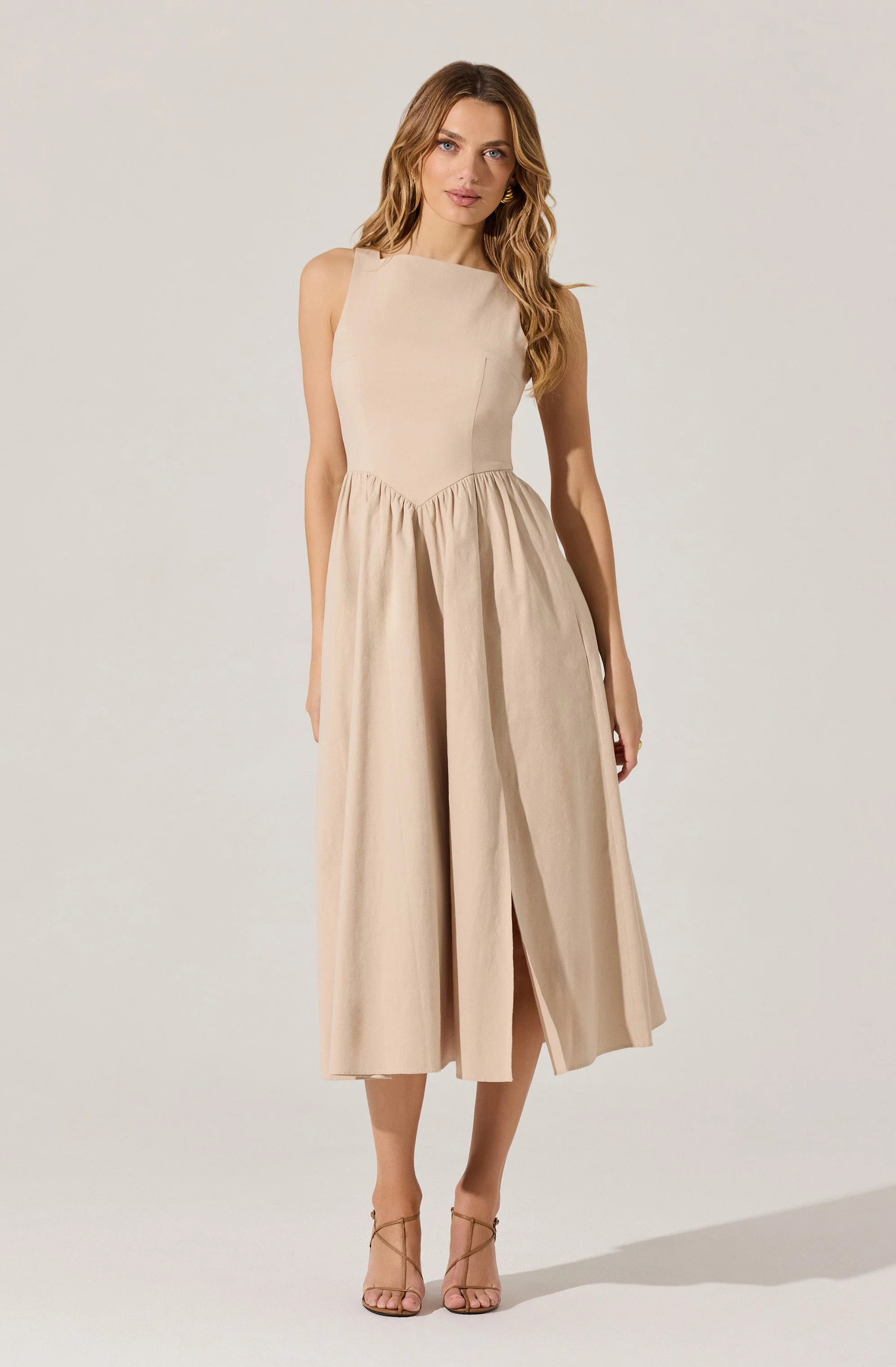 Bow Back Apron Midi Dress - Image 18