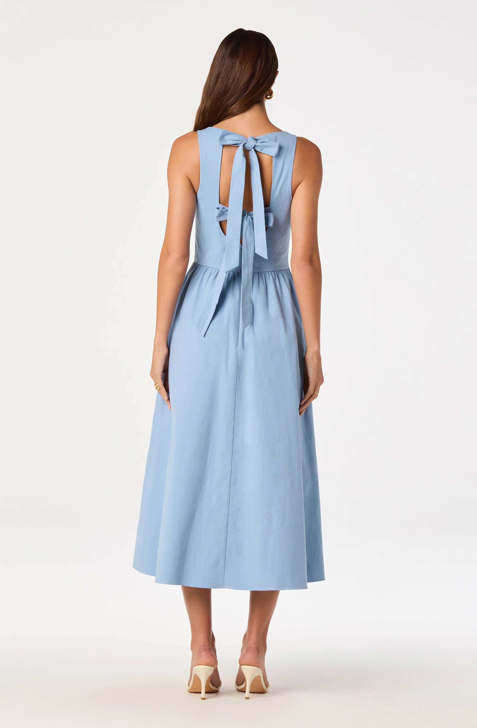 Bow Back Apron Midi Dress - Image 6