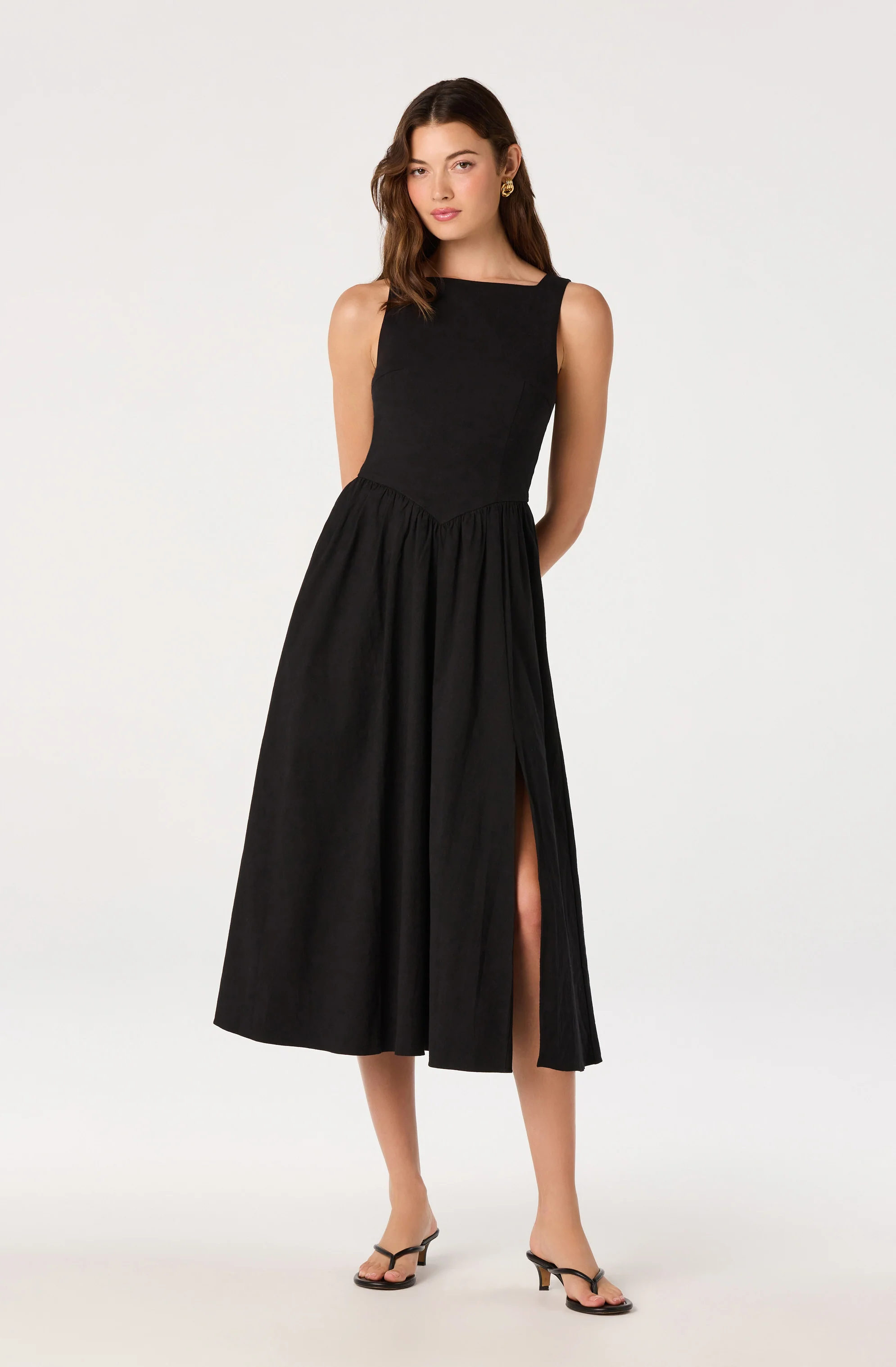 Bow Back Apron Midi Dress - Image 7