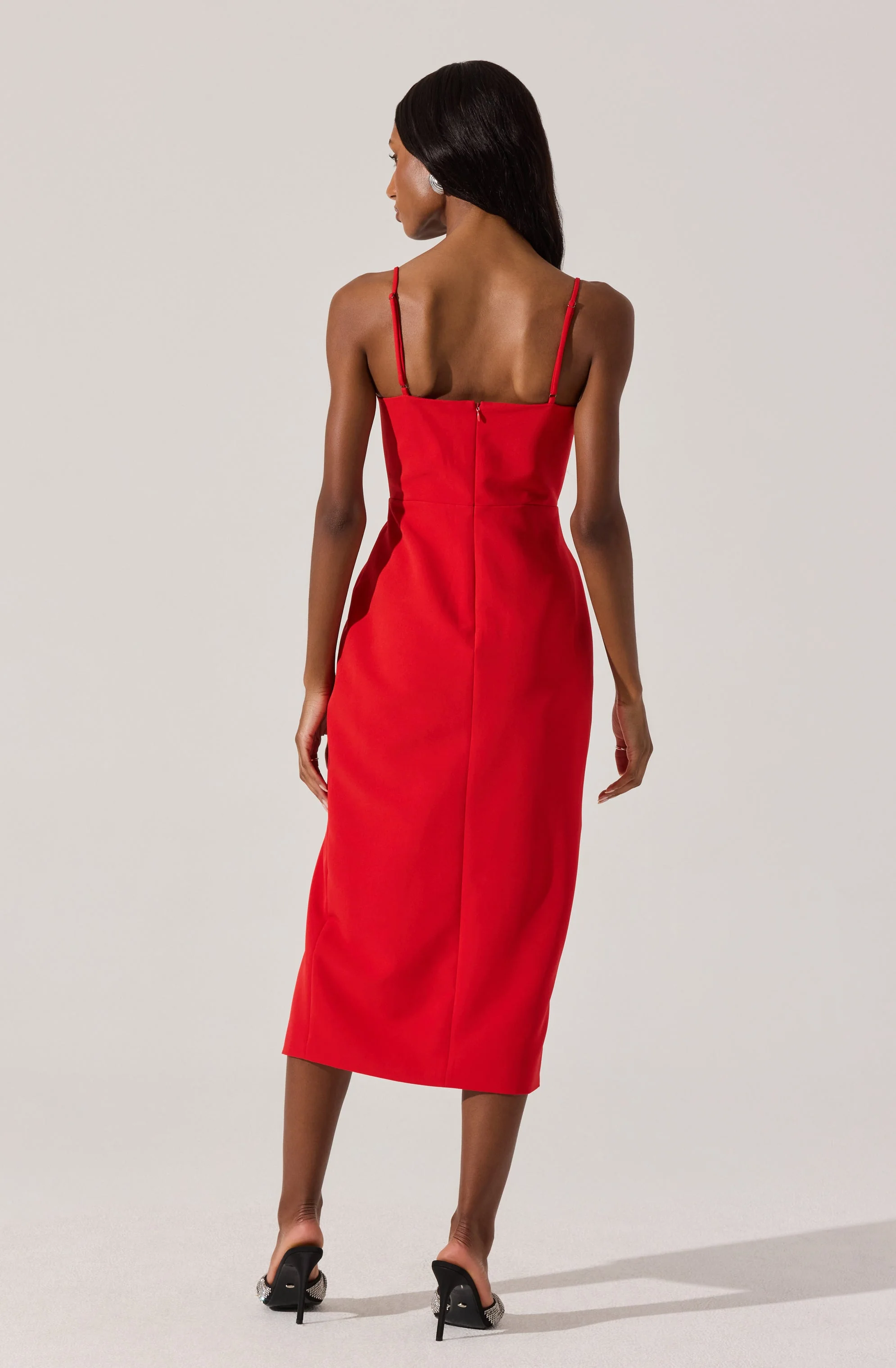 Embellished Bow Detail Midi Dress - Image 5