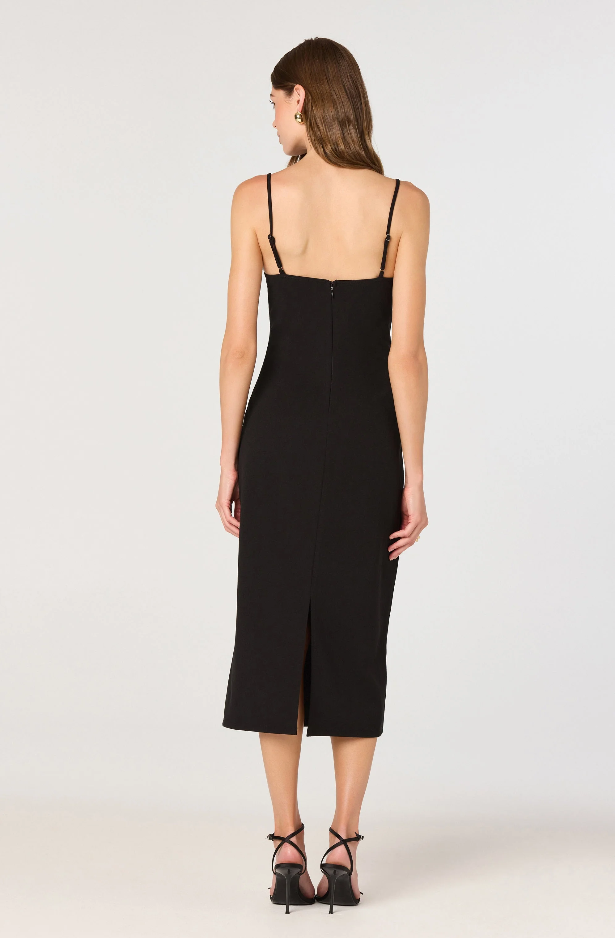 Bow Strap Bustier Midi Dress - Image 2