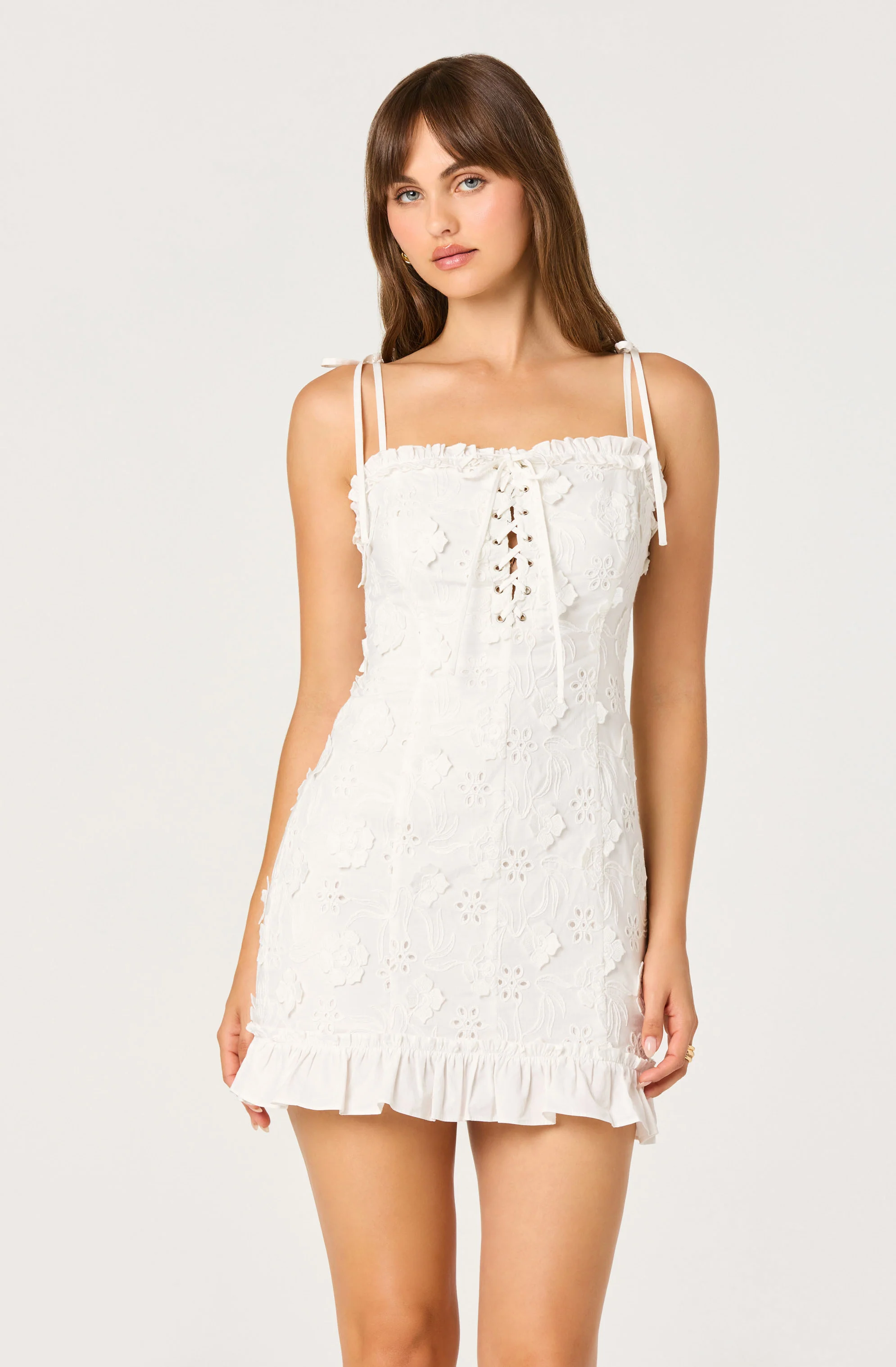 Breanna Eyelet Corset Mini Dress - Image 4