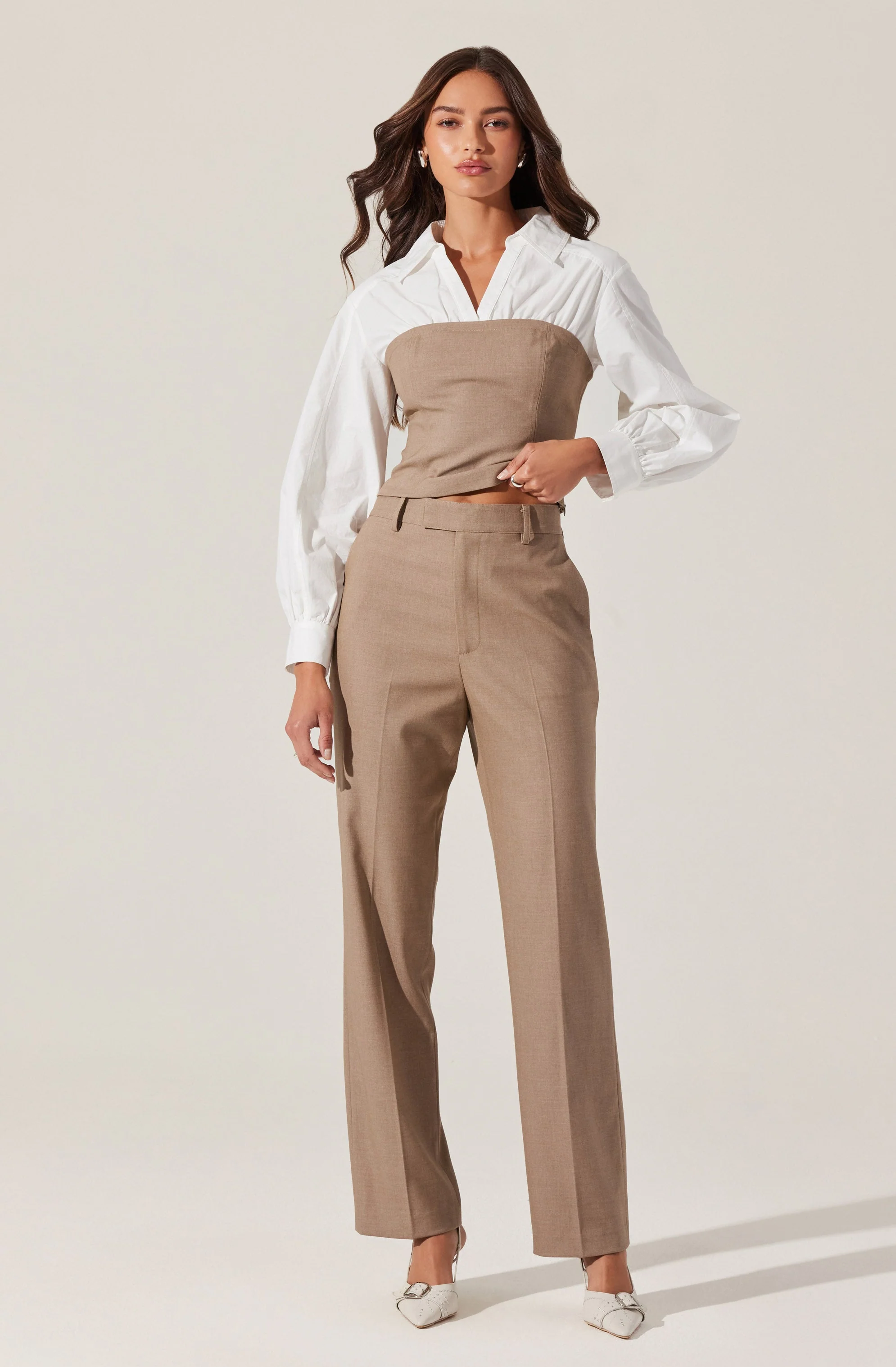 Brooks Pleated Tailored Pants - Image 3