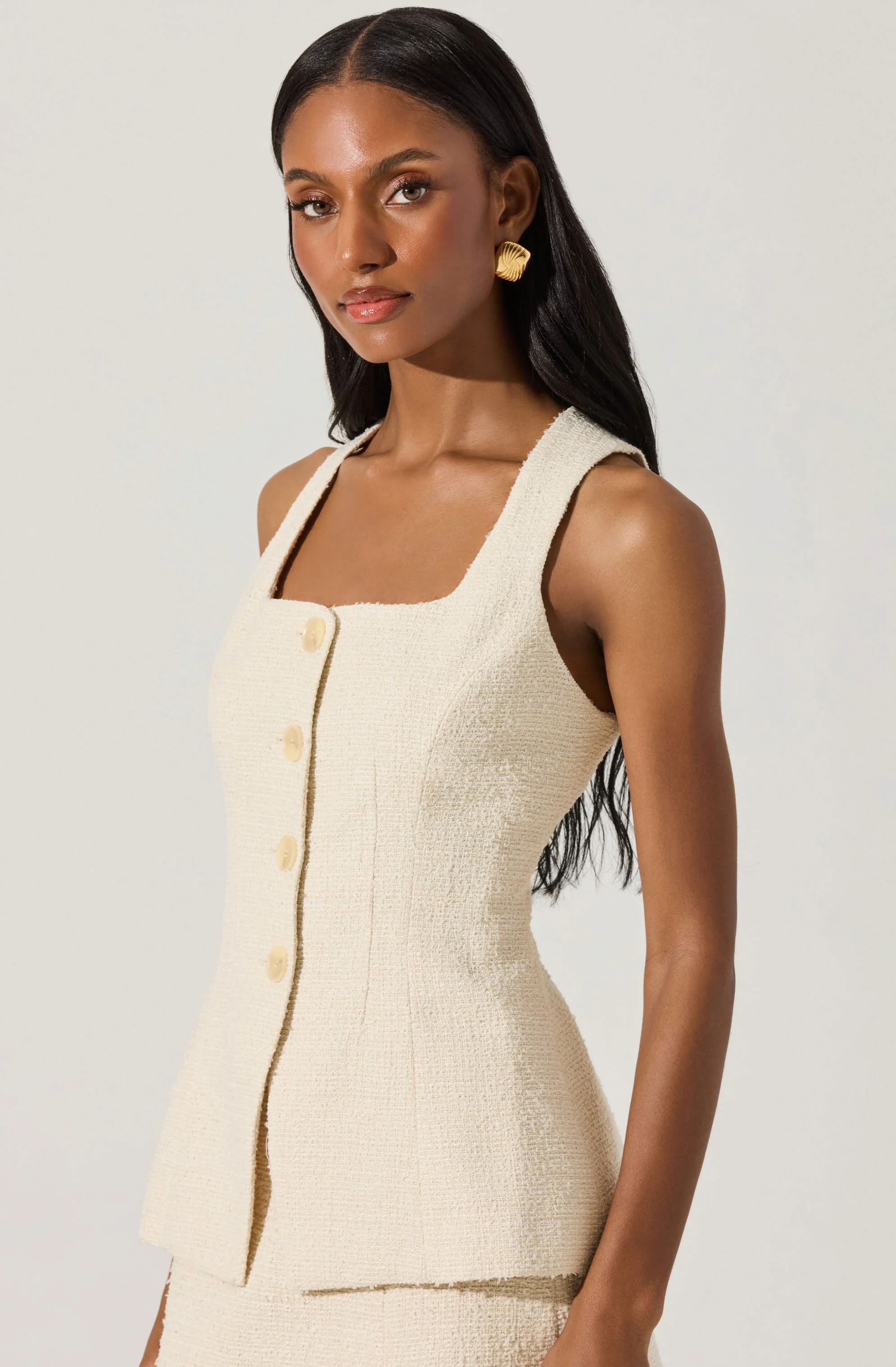 Brunelle Tweed Cutaway Vest - Image 4