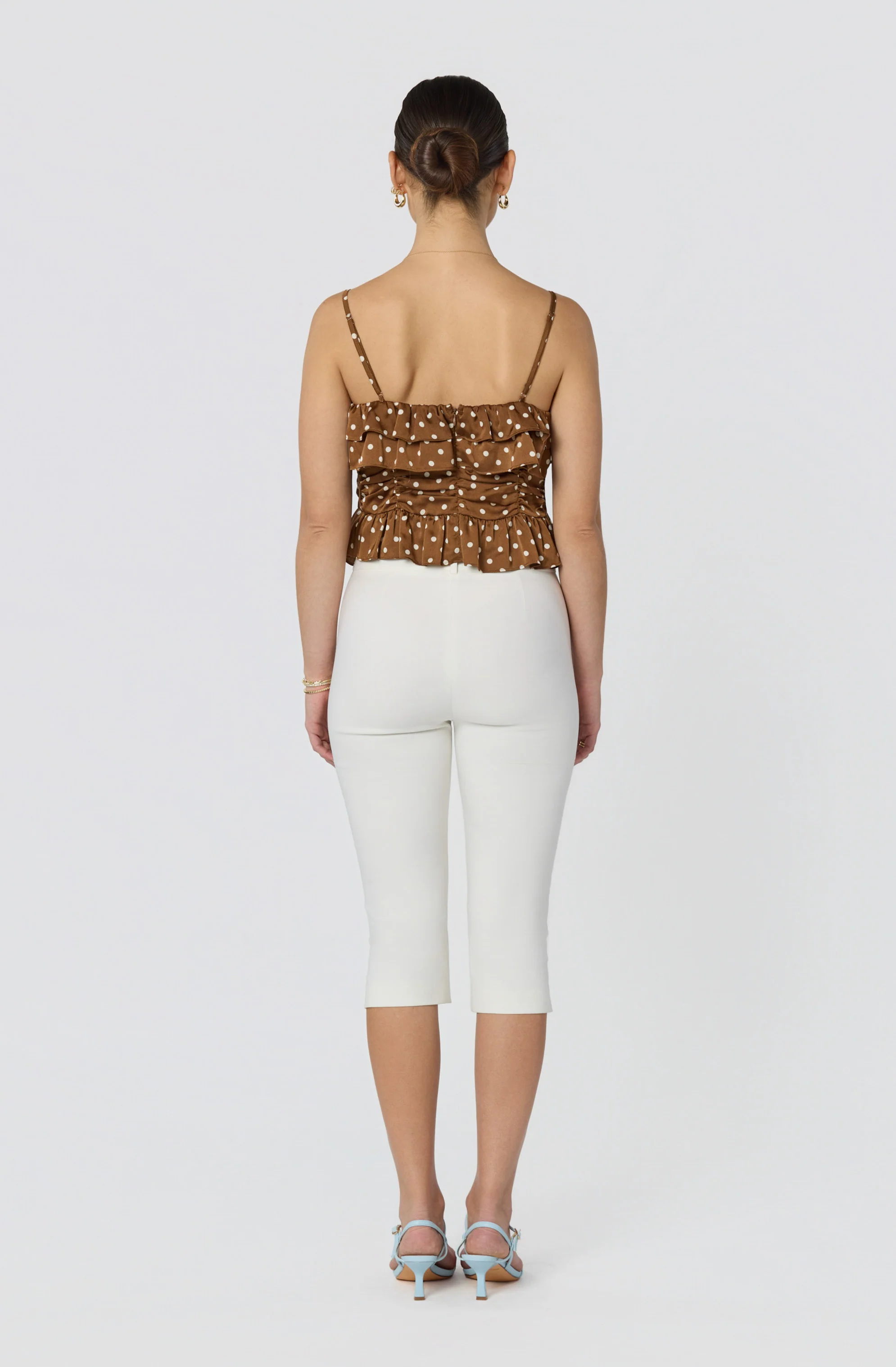 Brynn Ruched Peplum Top - Image 9