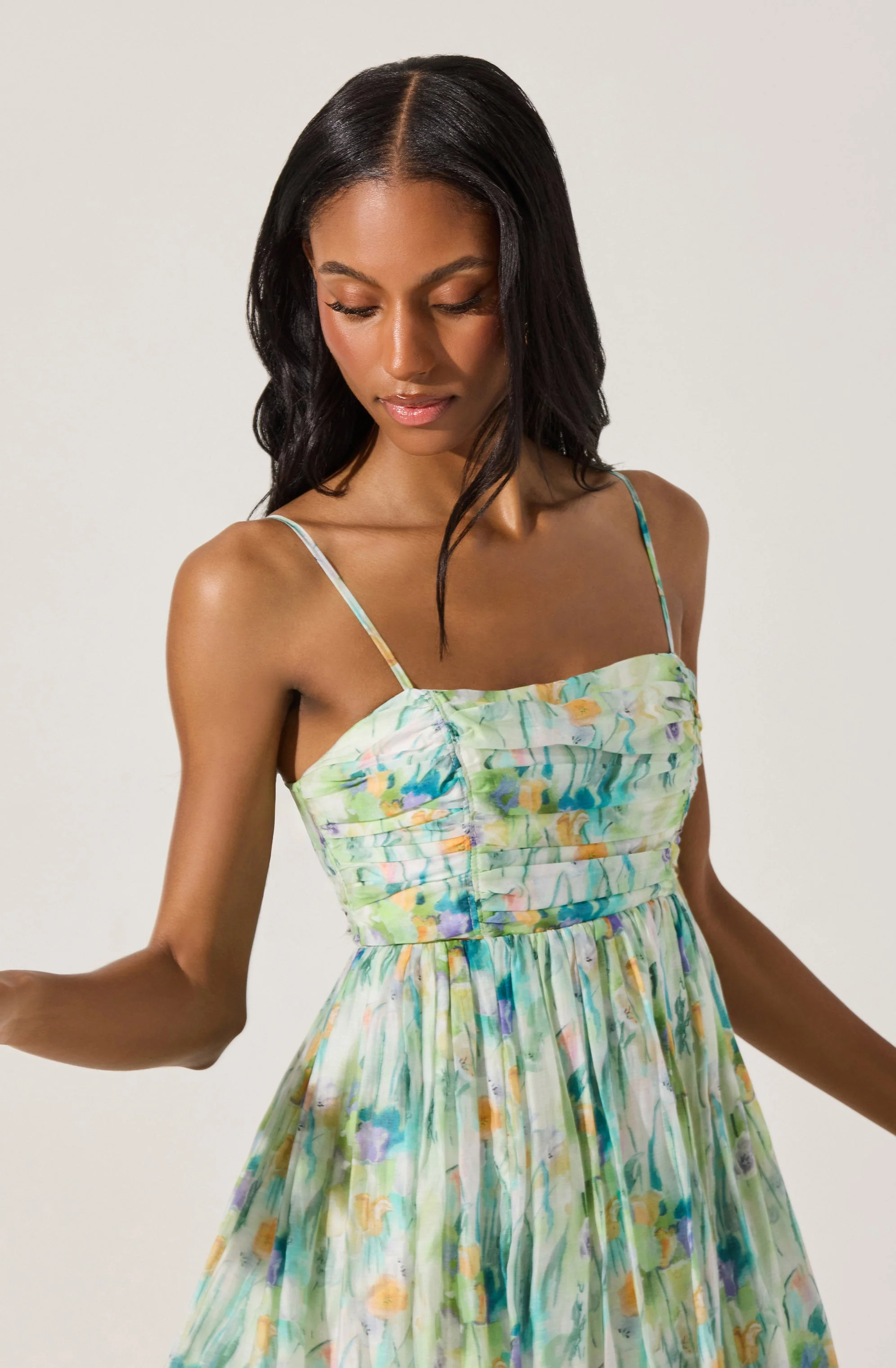 Bubble Floral Mini Dress - Image 15