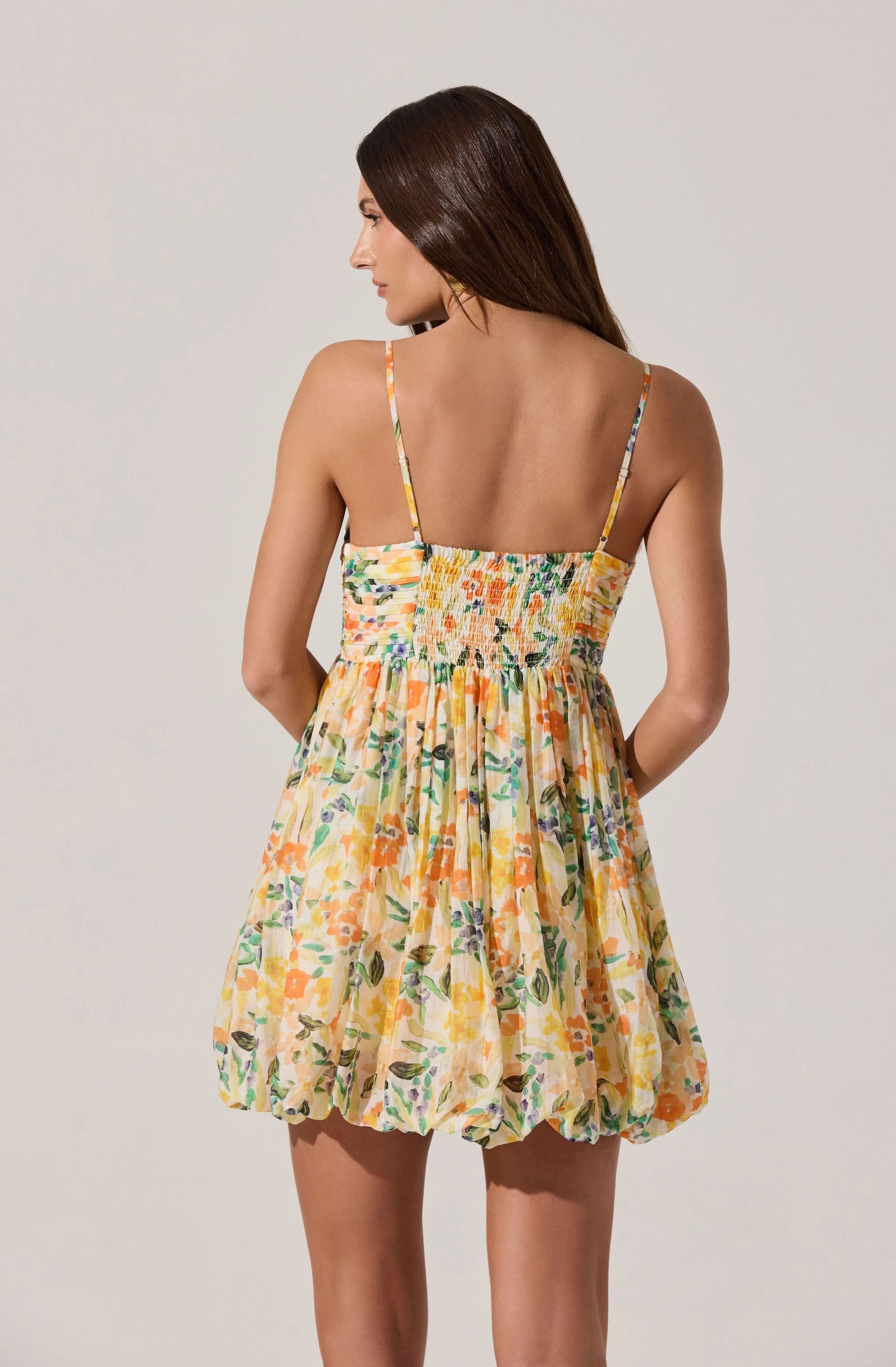 Bubble Floral Mini Dress - Image 2