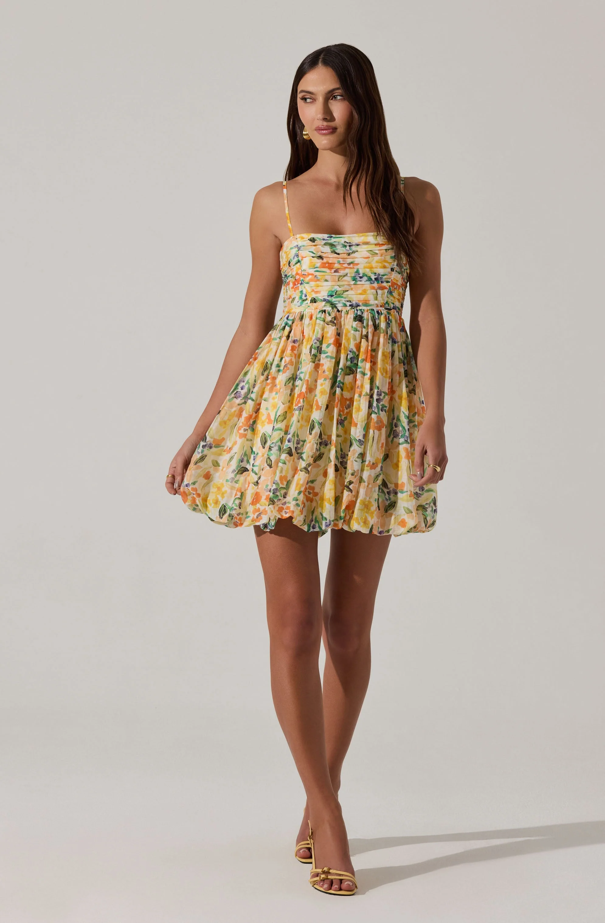 Bubble Floral Mini Dress - Image 5