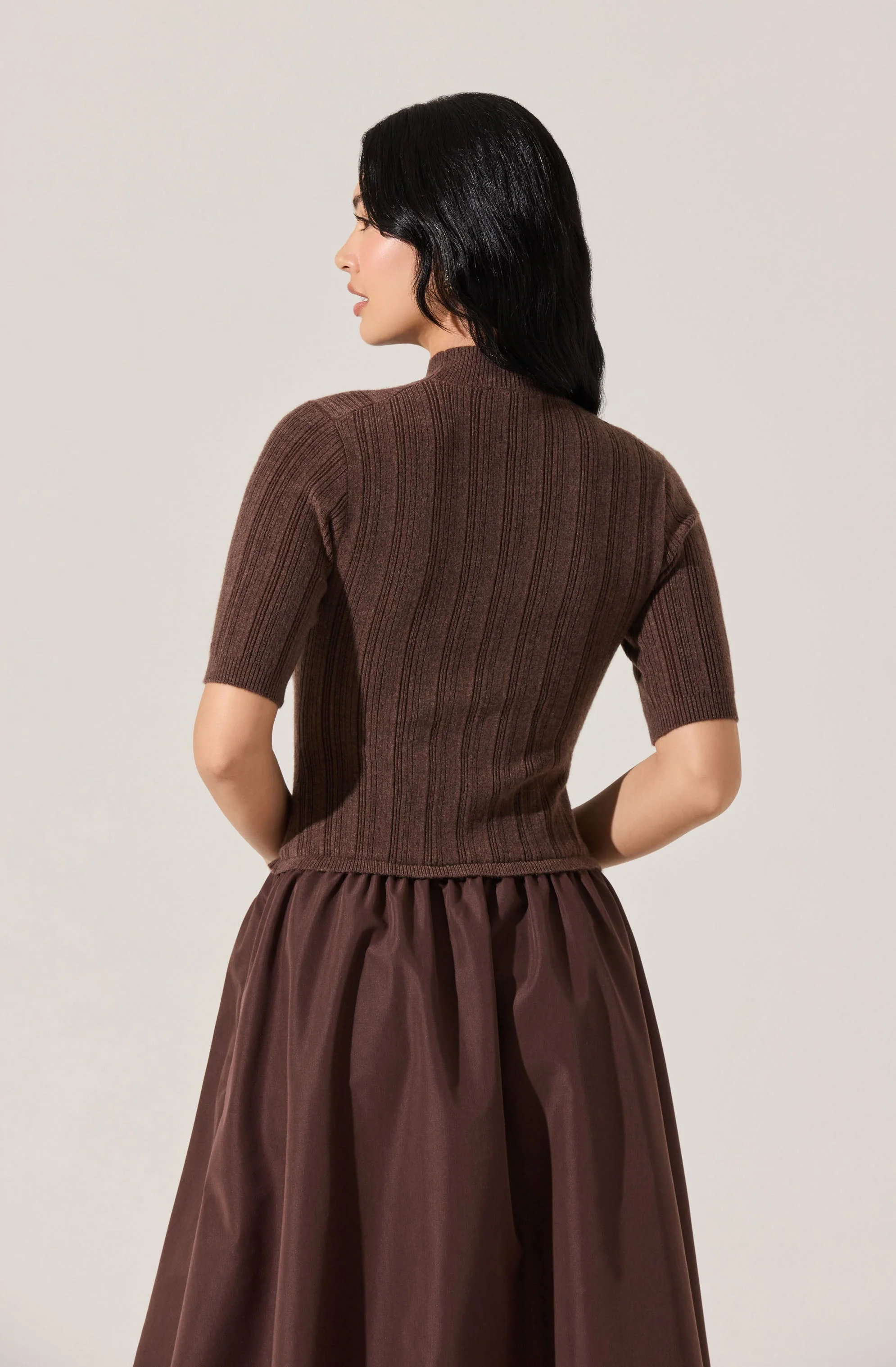 Caerlion Contrast Knit Midi Dress - Image 10