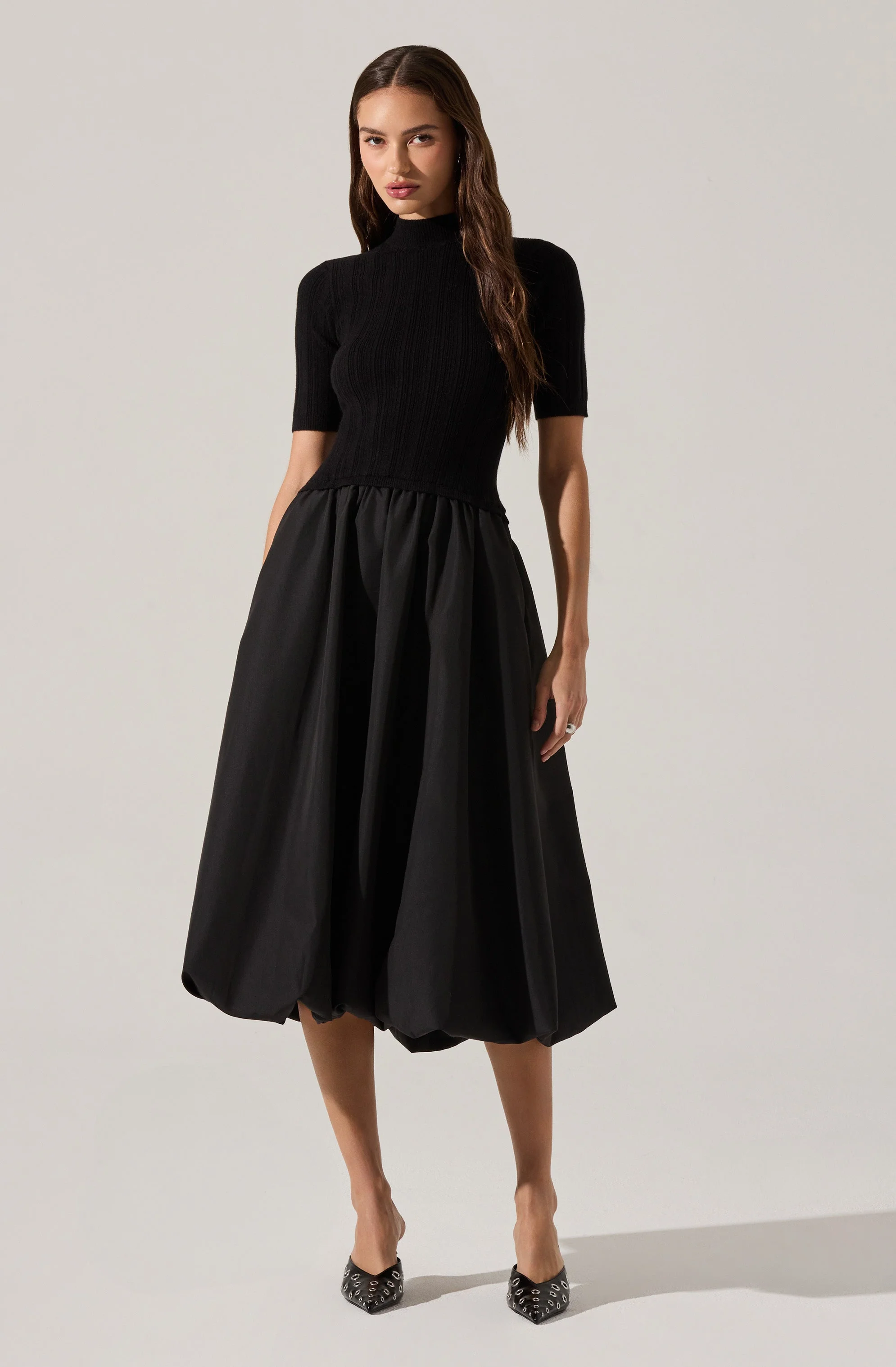 Caerlion Contrast Knit Midi Dress - Image 6