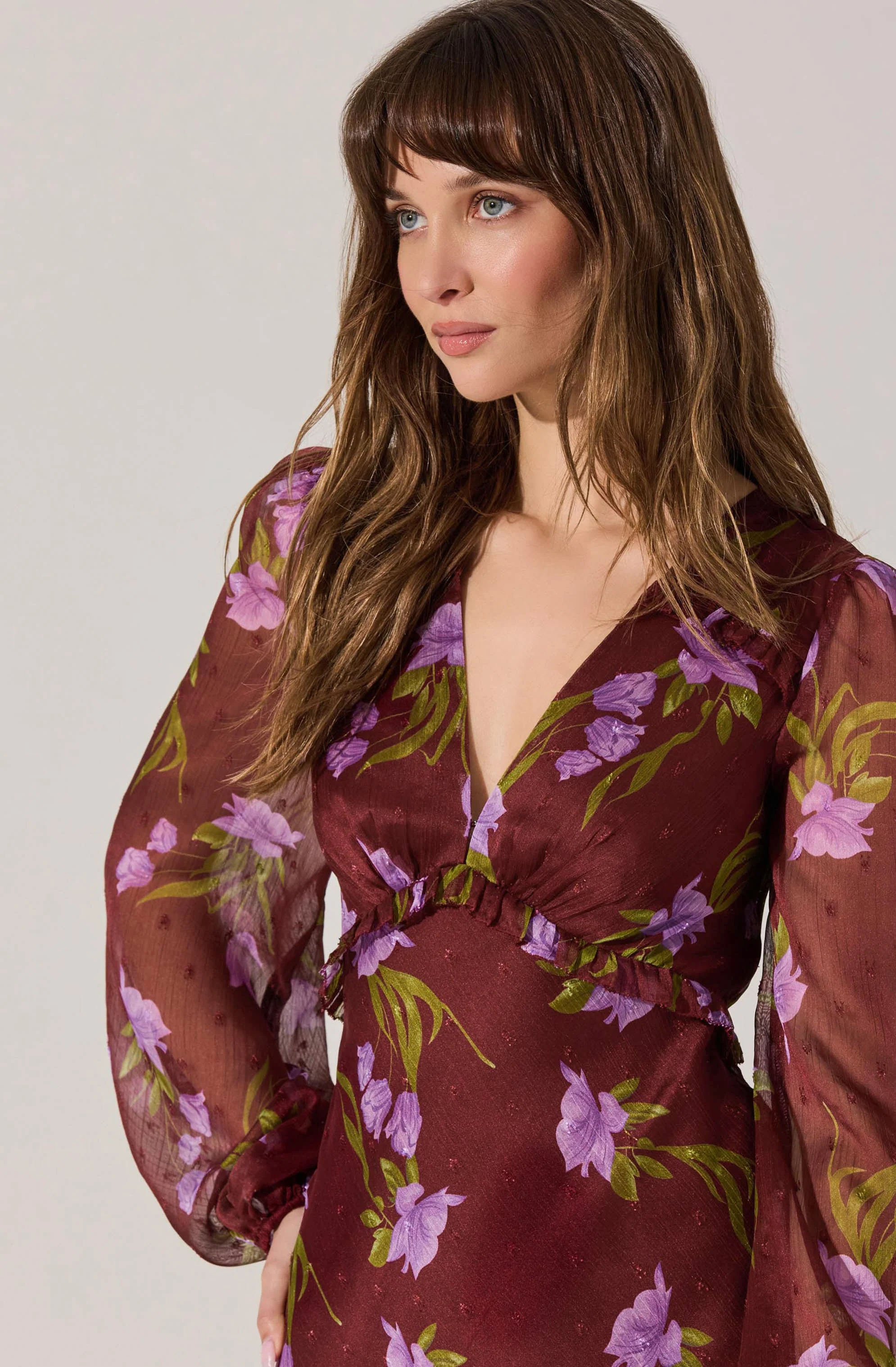 Calantha V-Neck Floral Maxi Dress - Image 2