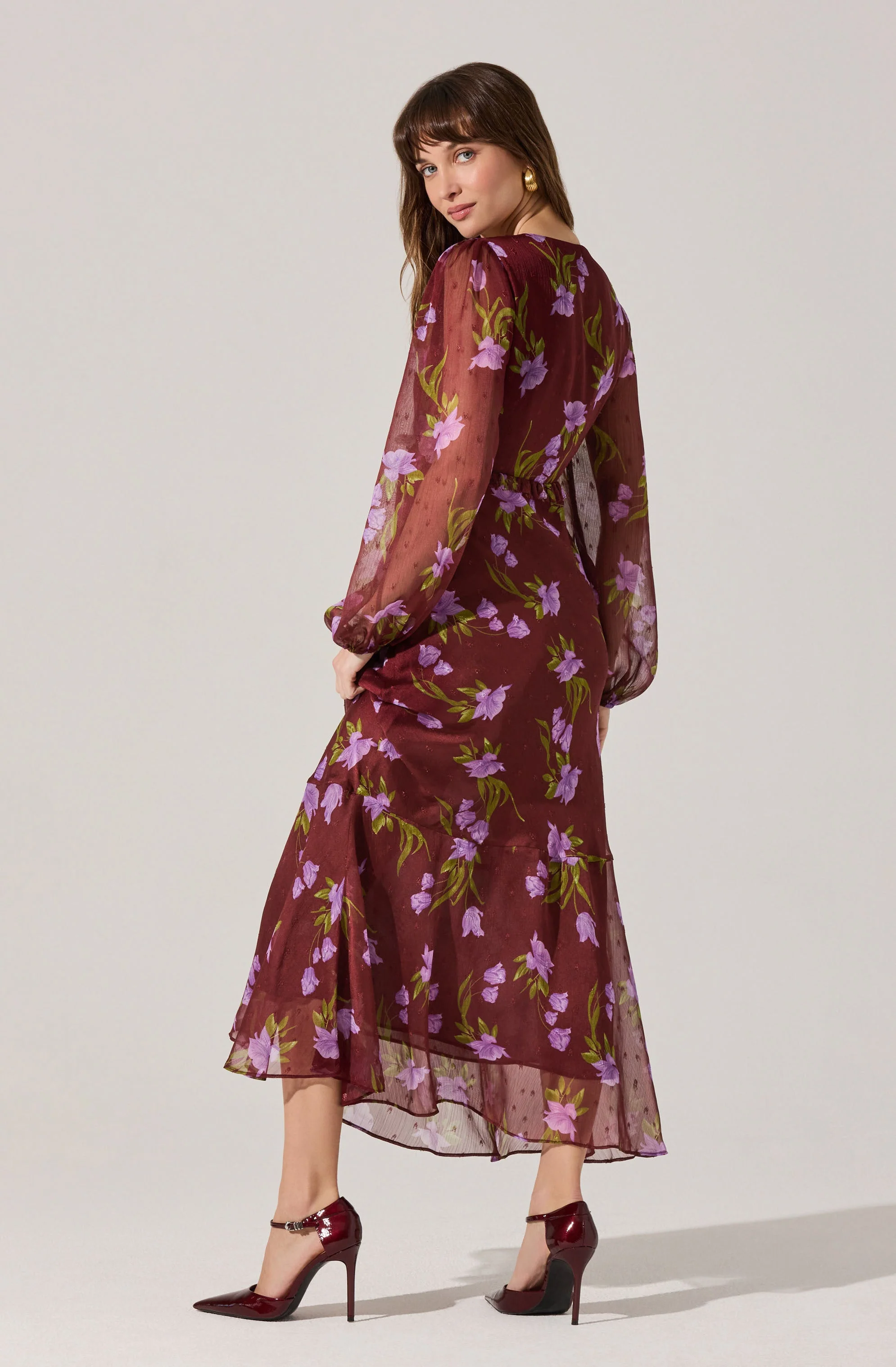 Calantha V-Neck Floral Maxi Dress - Image 4