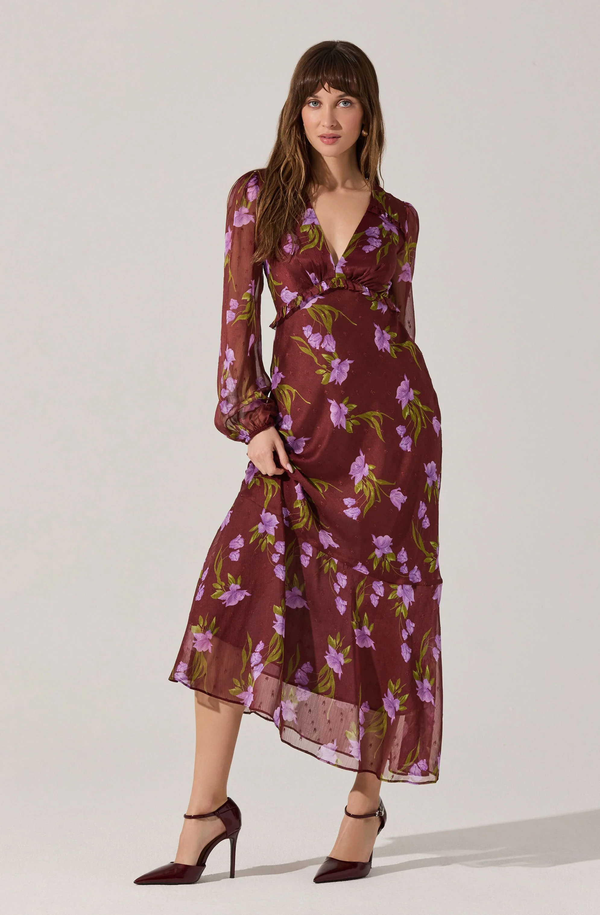 Calantha V-Neck Floral Maxi Dress - Image 6