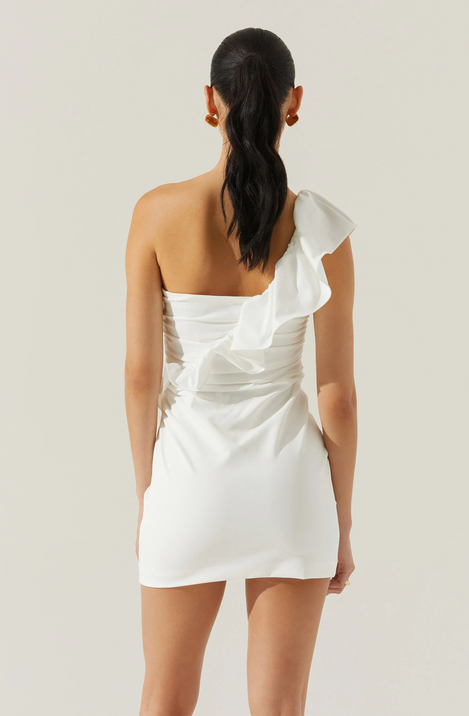 Camilla Ruffle One Shoulder Dress - Image 8