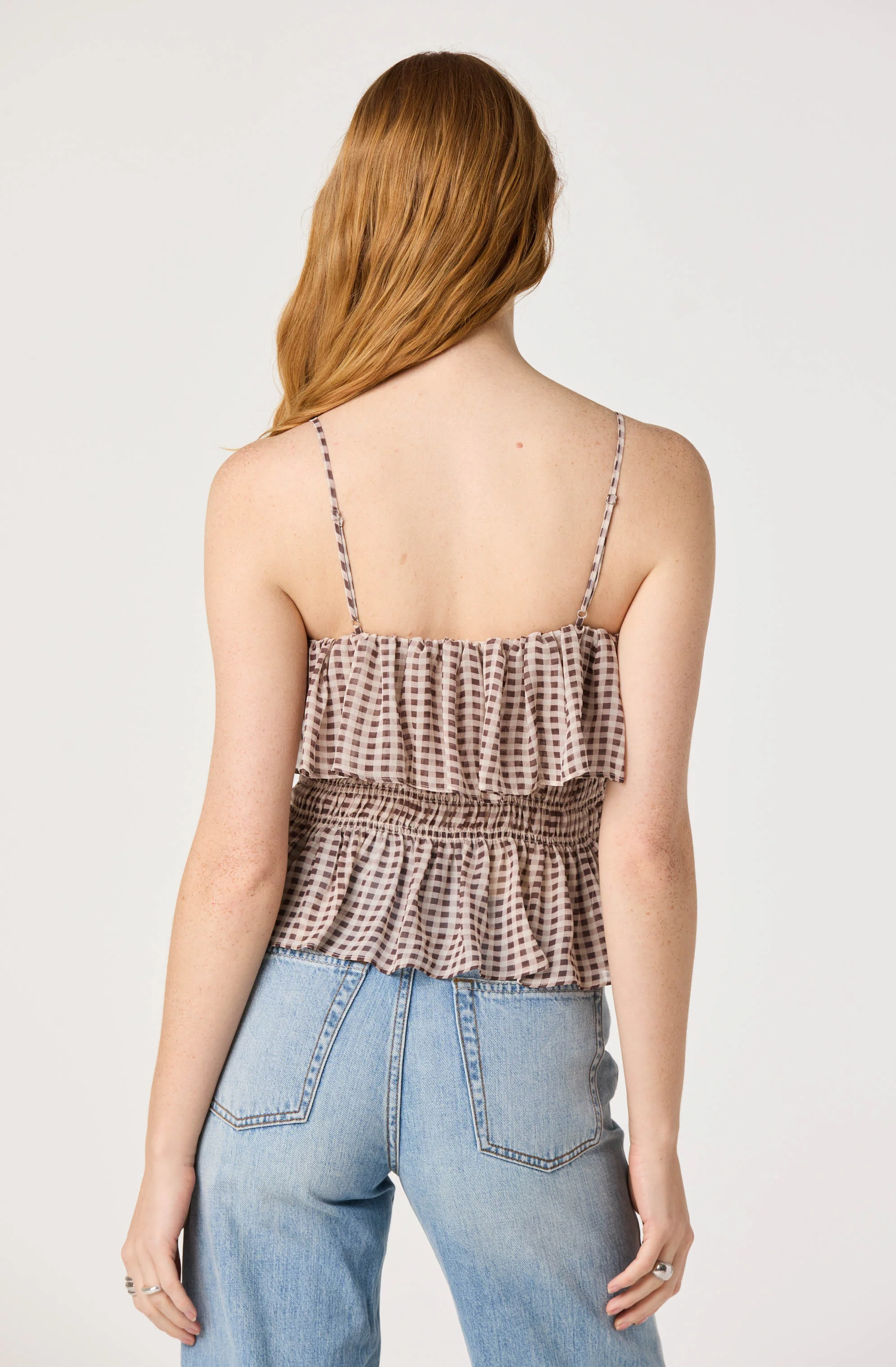 Carmelitha Smocked Ruffle Peplum Top - Image 4