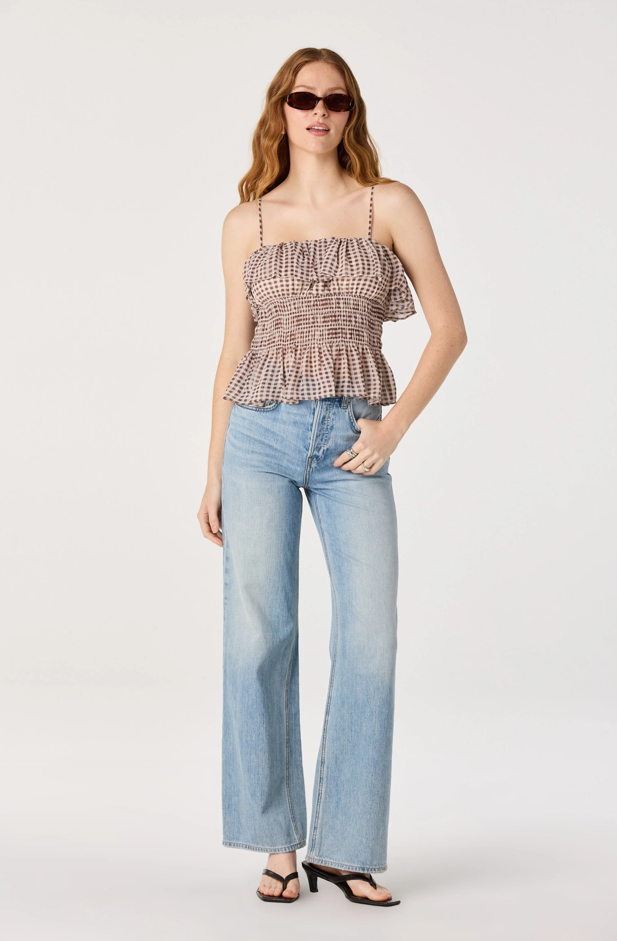 Carmelitha Smocked Ruffle Peplum Top - Image 5