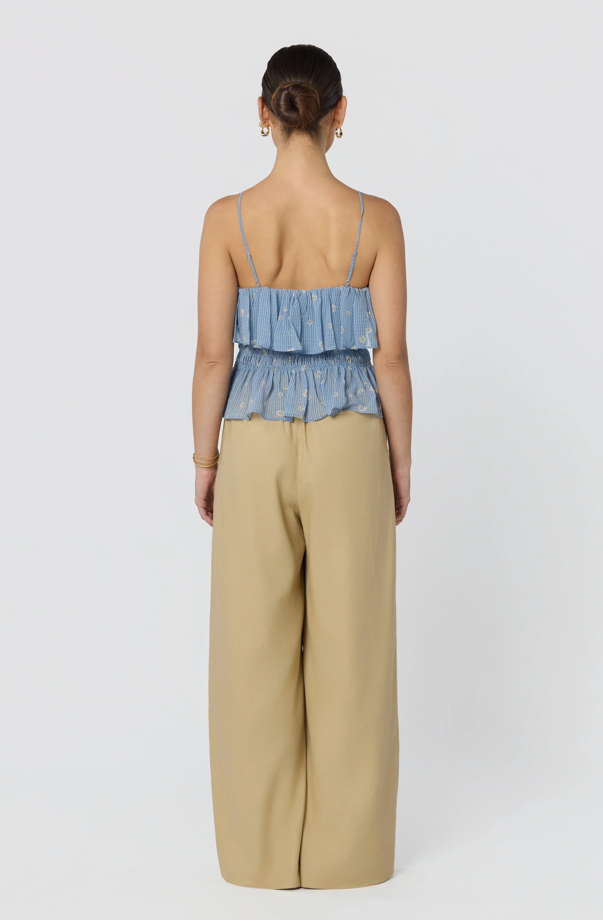 Carmelitha Smocked Ruffle Peplum Top - Image 9