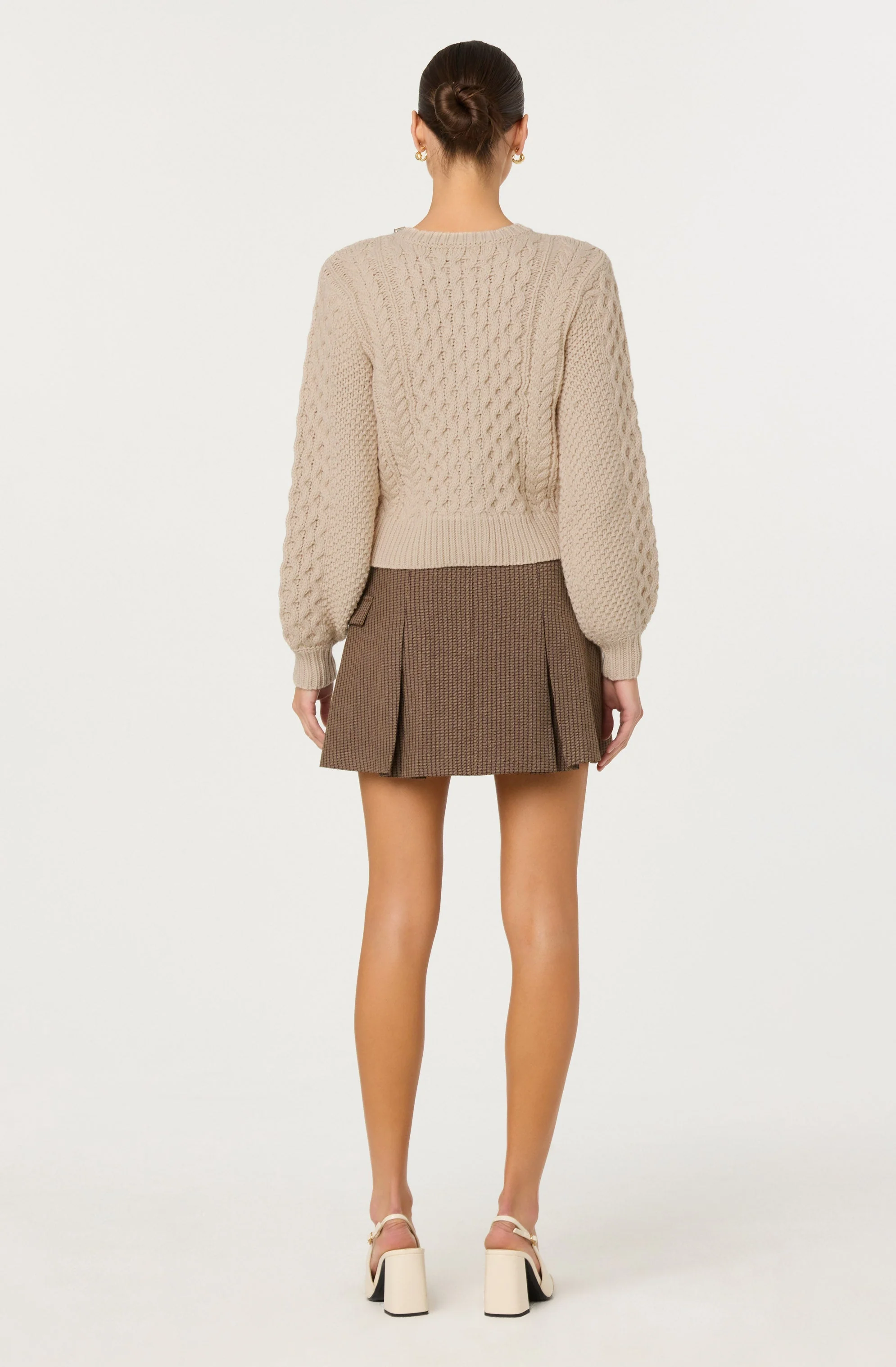Cathryn Embellished Cable Knit Cardigan - Image 5