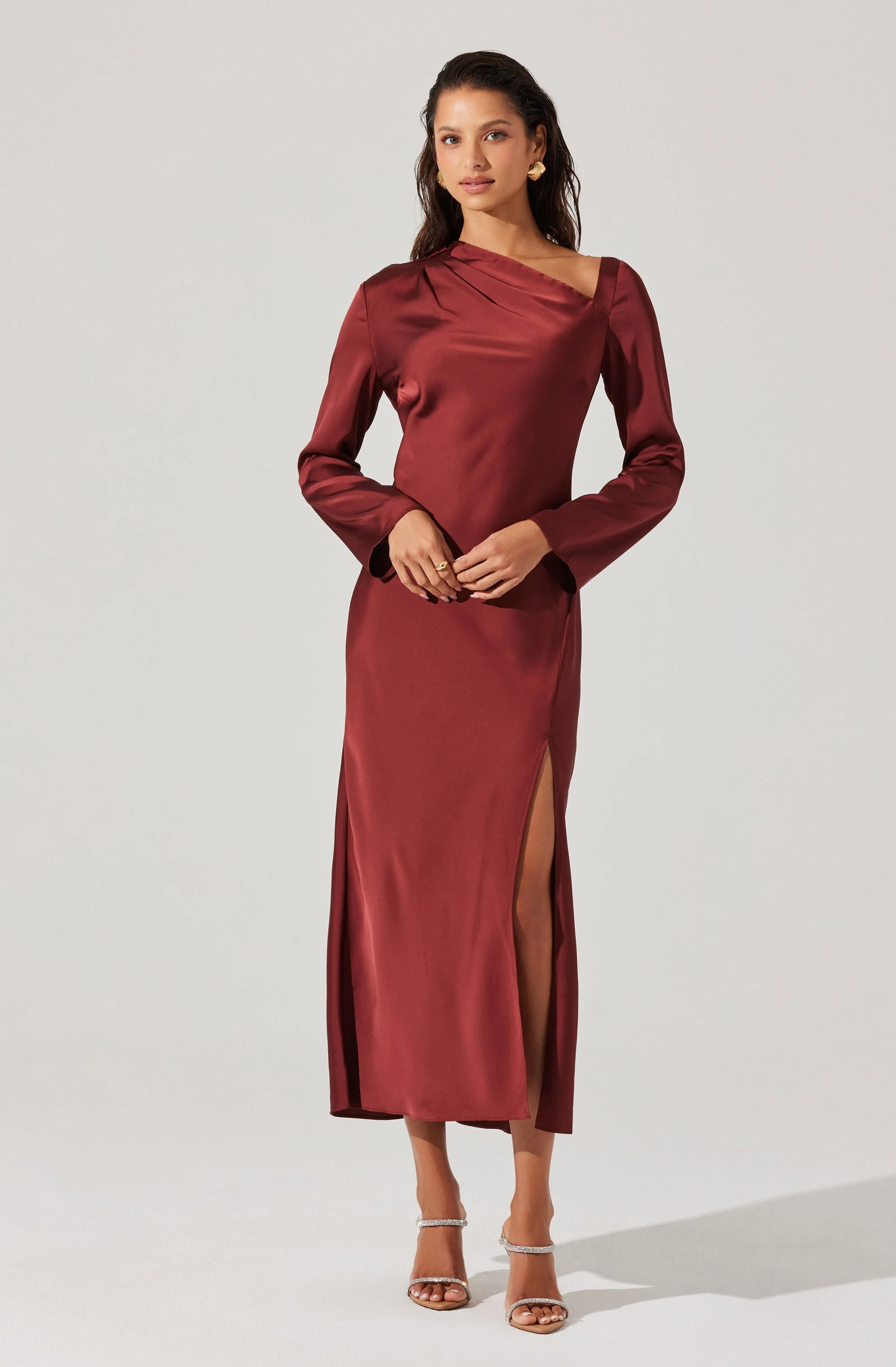Catriona Satin Maxi Dress - Image 3