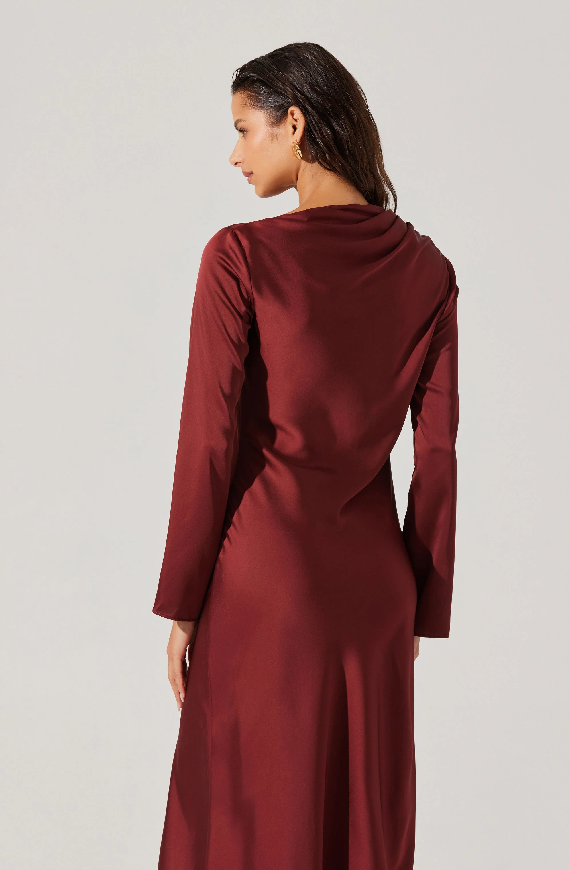 Catriona Satin Maxi Dress - Image 4