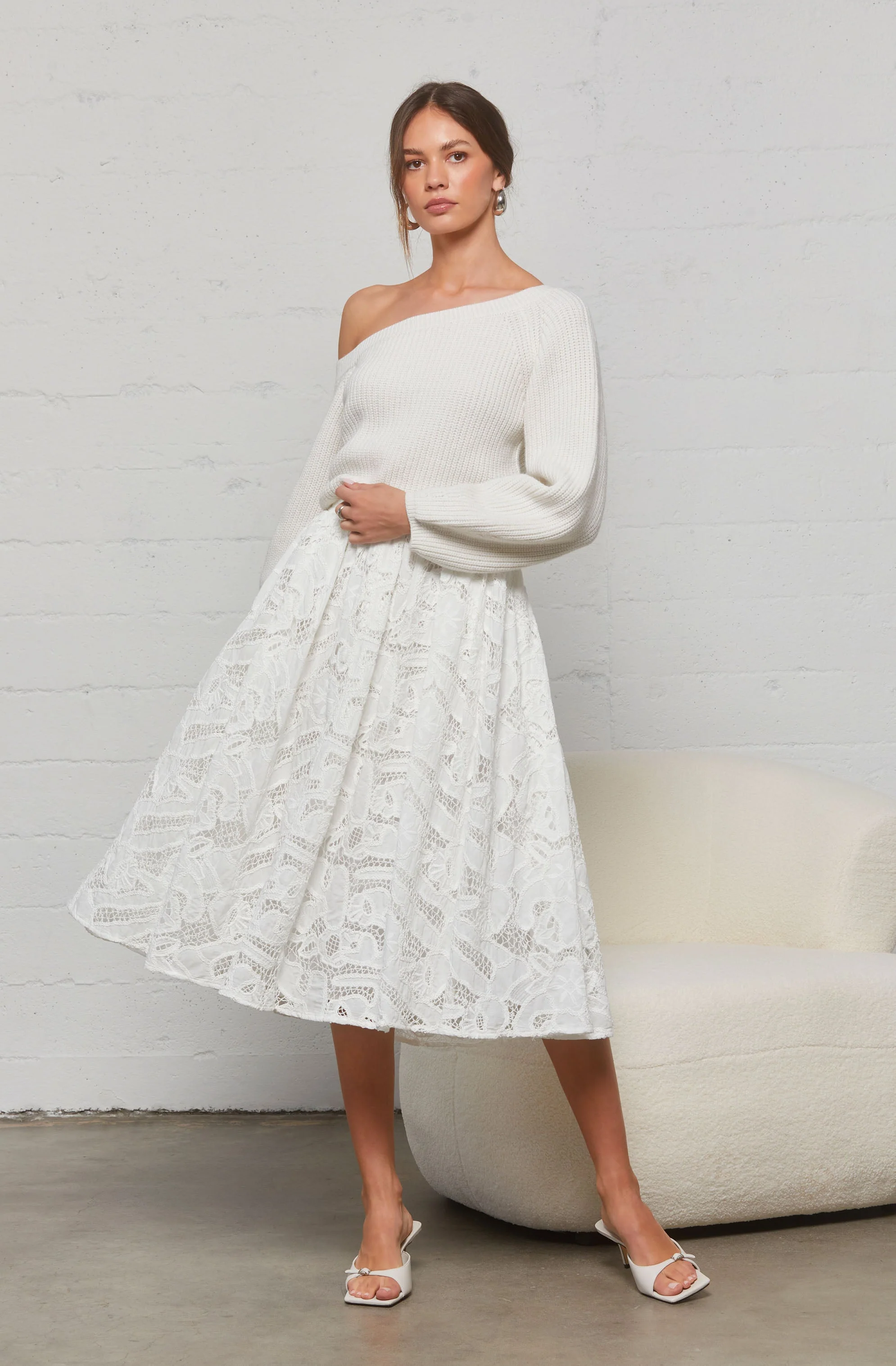 Ceren Crochet Lace Skirt - Image 6