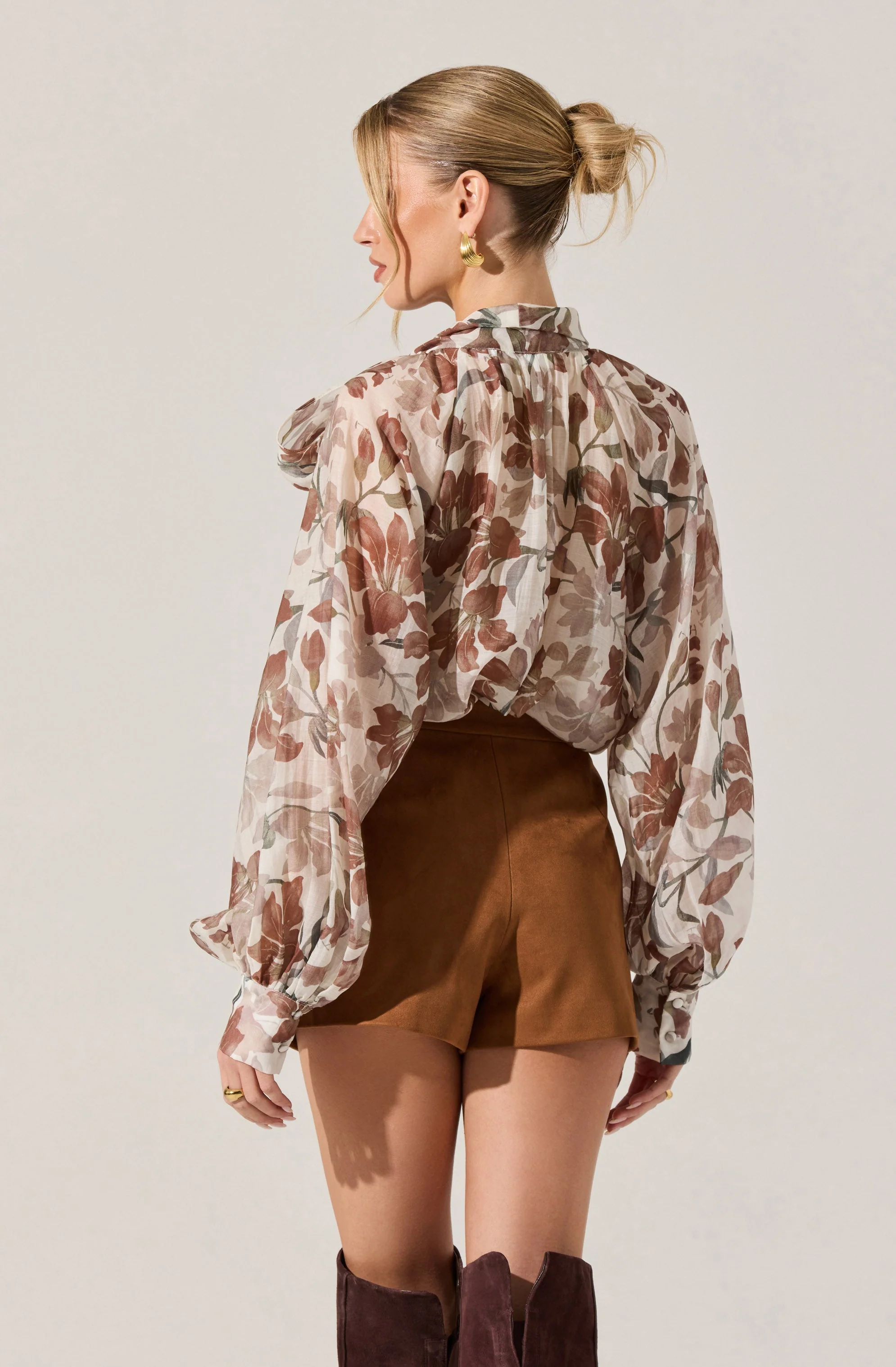 Cinthia Sheer Bow Tie Top - Image 3