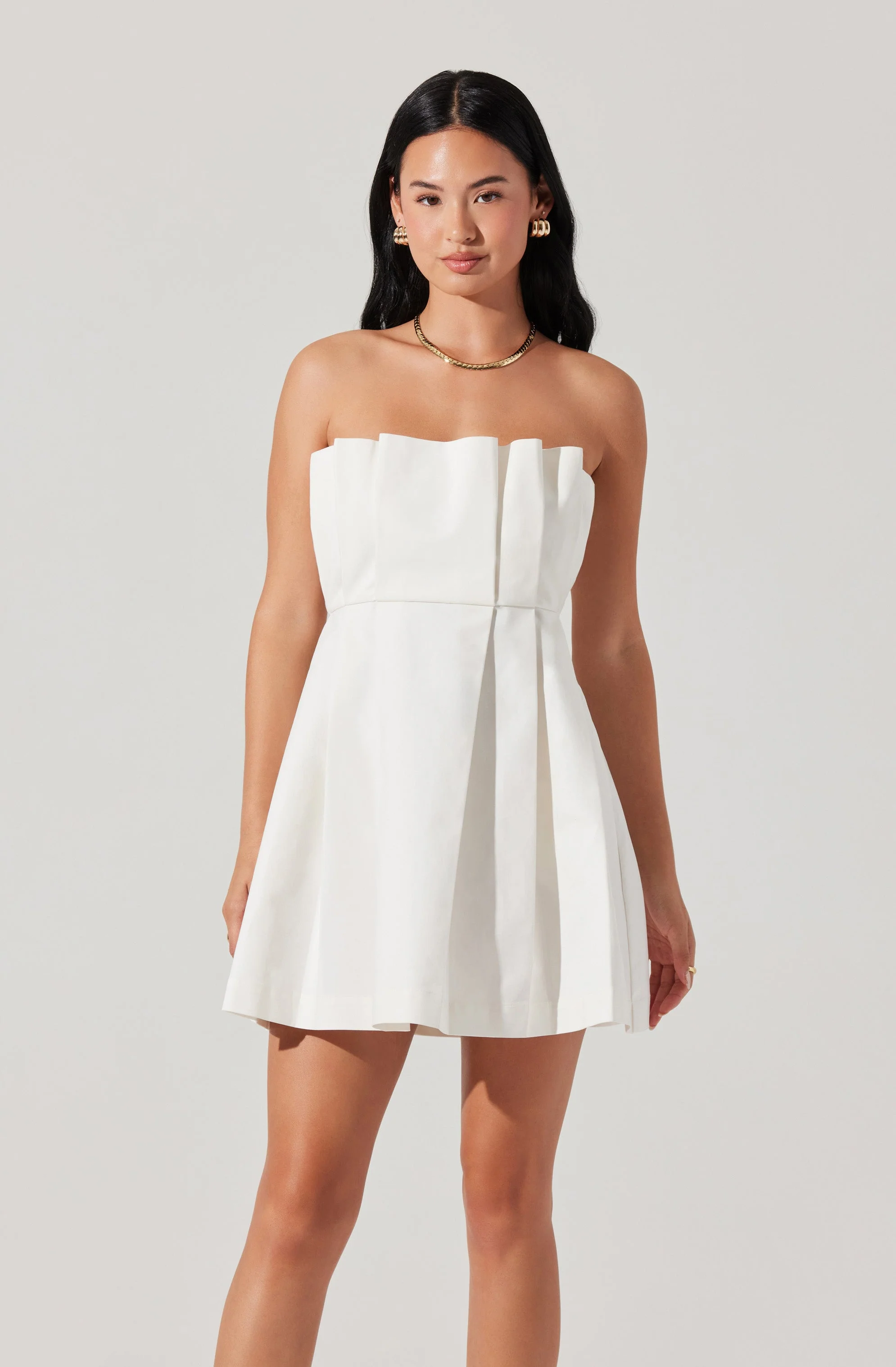 Clemira Pleated Mini Dress - Image 5
