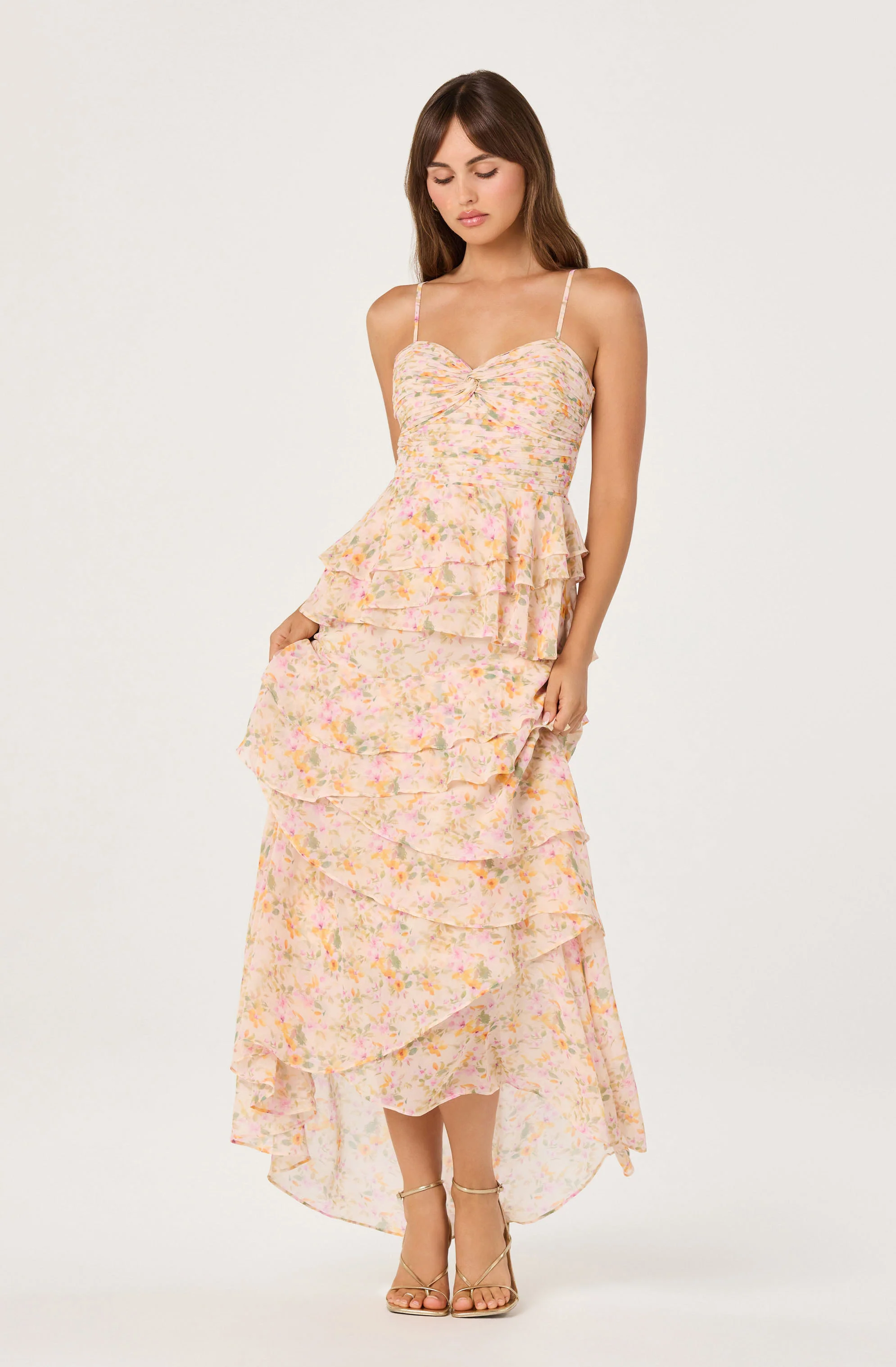 Coline Ruffle Chiffon Maxi Dress - Image 4