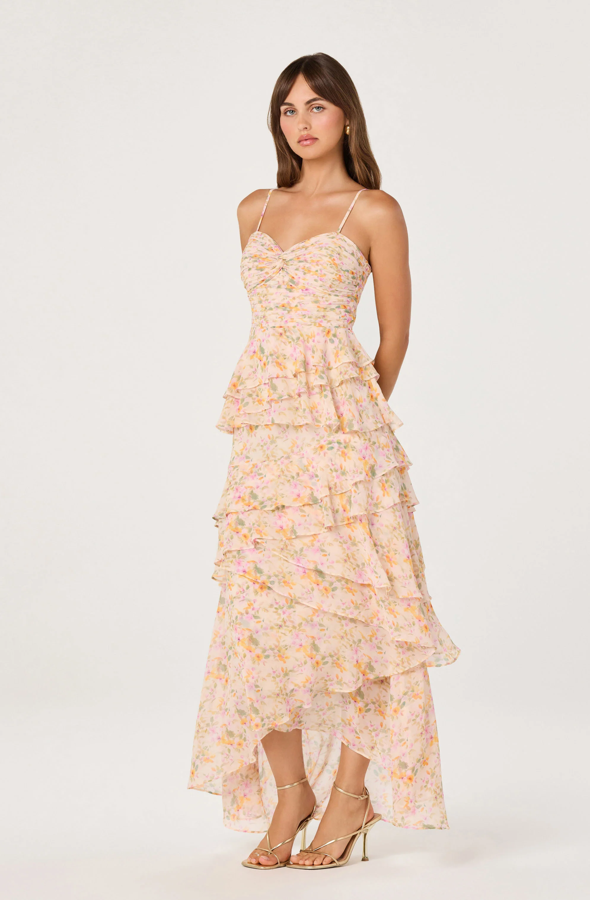 Coline Ruffle Chiffon Maxi Dress - Image 5