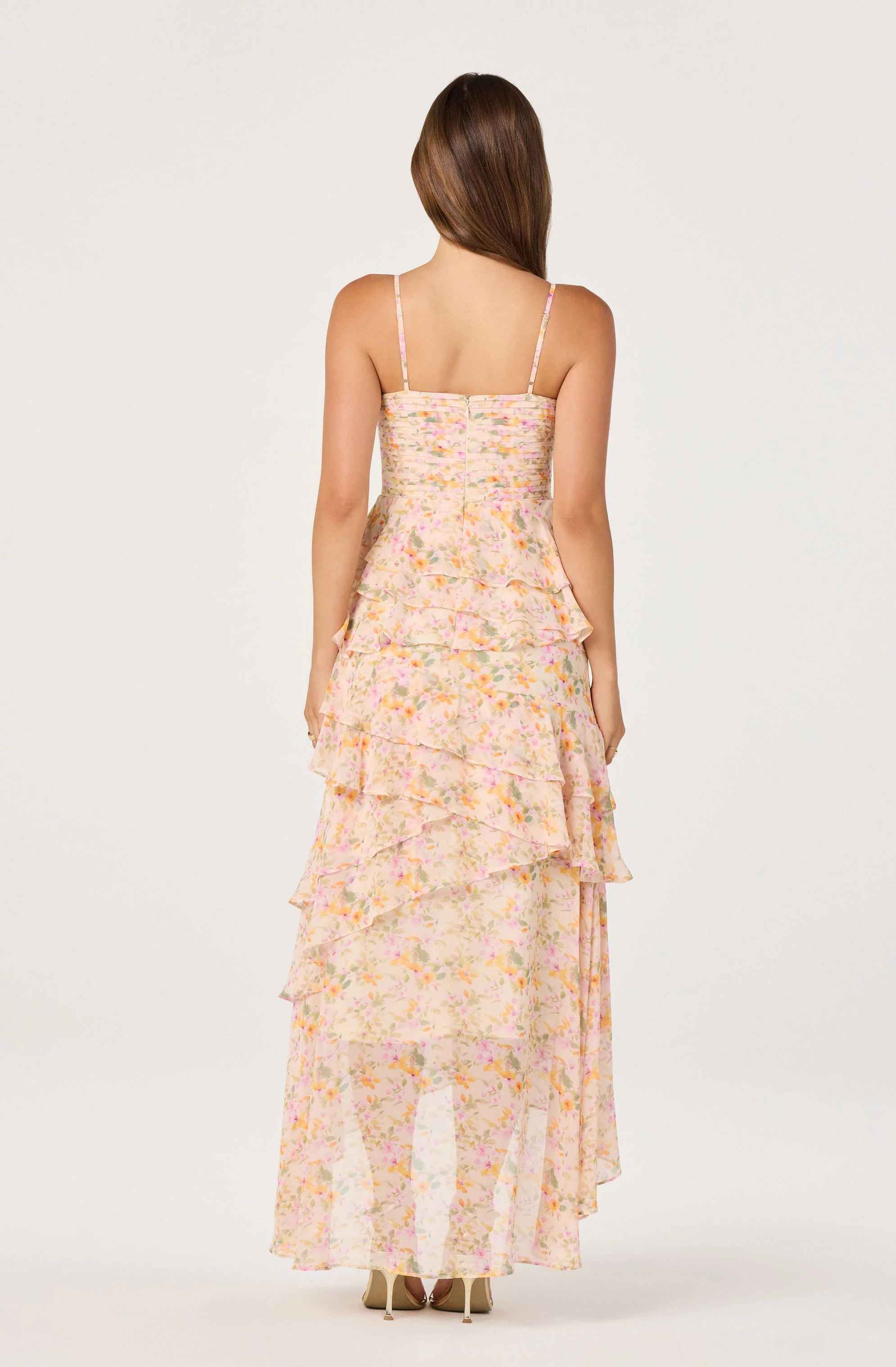 Coline Ruffle Chiffon Maxi Dress - Image 6