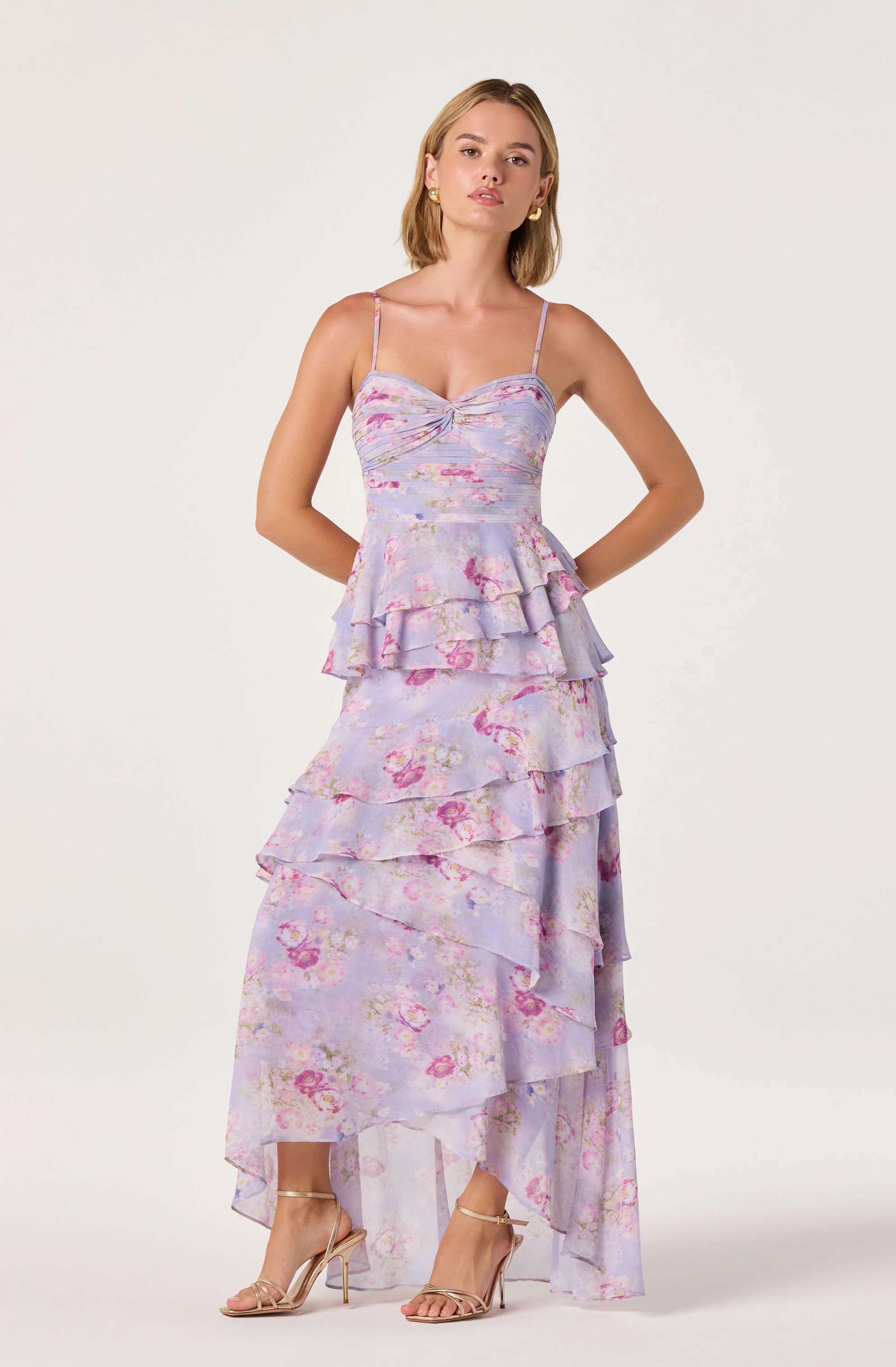 Coline Ruffle Chiffon Maxi Dress - Image 8