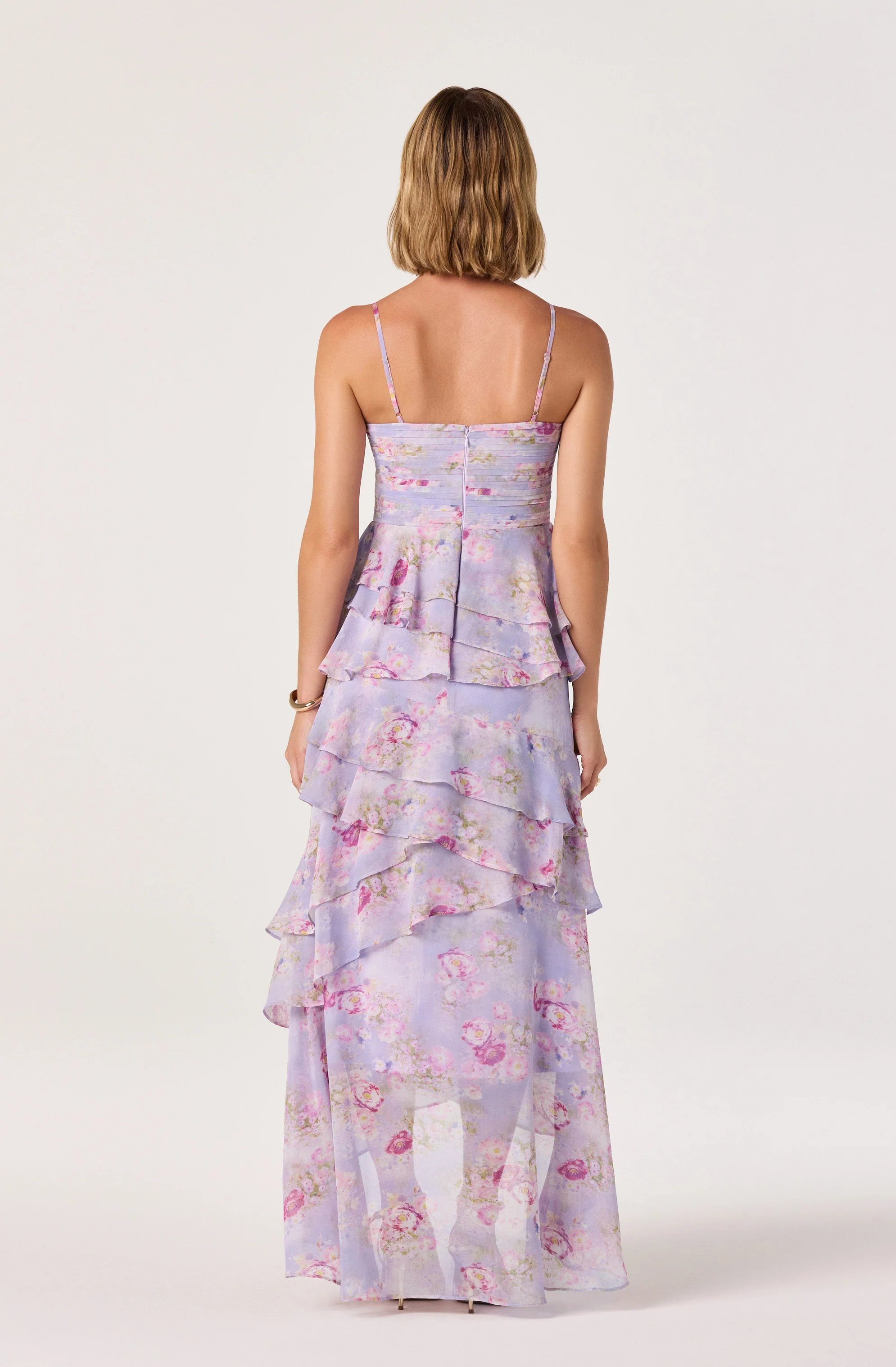 Coline Ruffle Chiffon Maxi Dress - Image 9