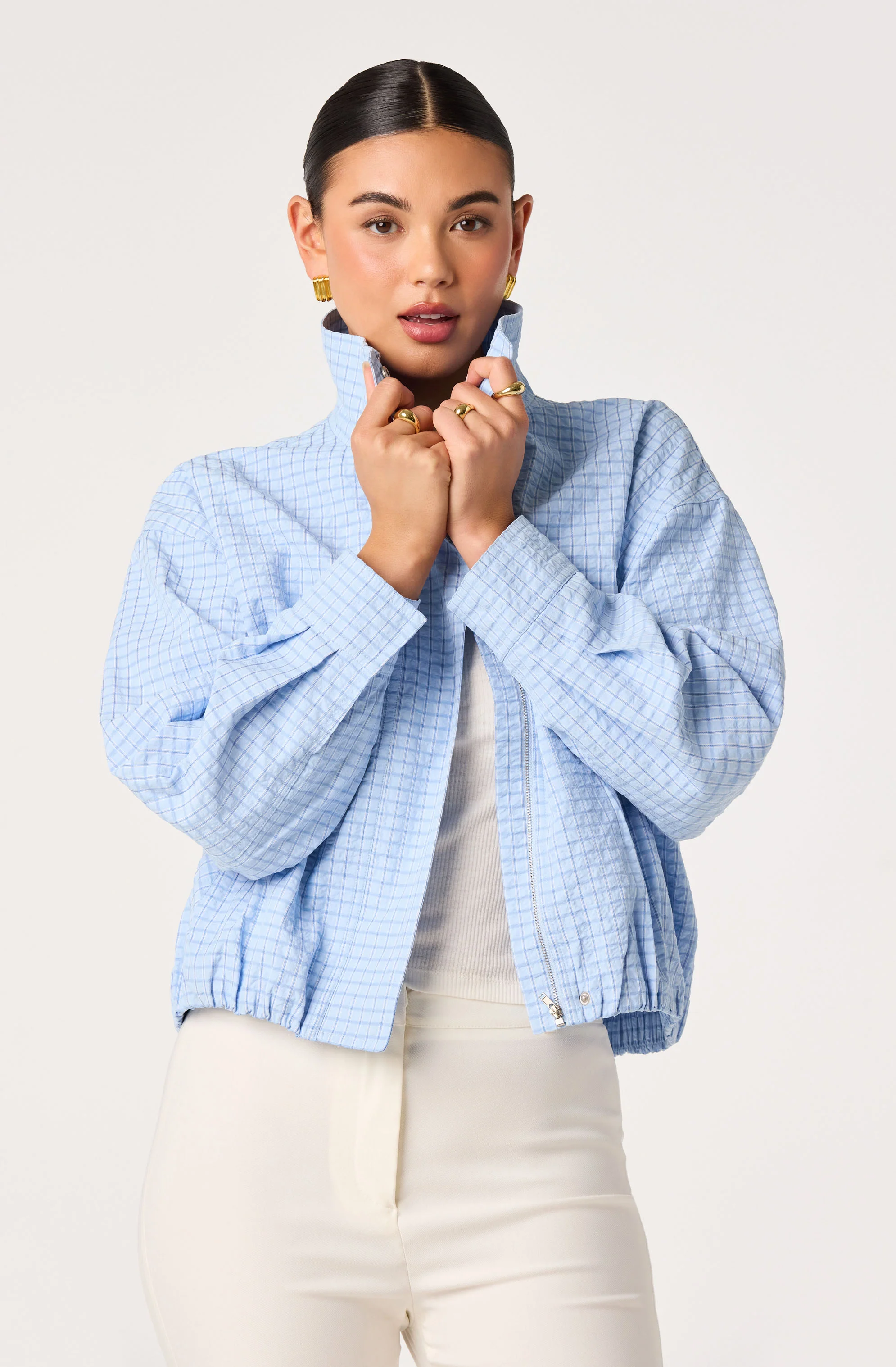 Cooper Funnel Neck Bomber Jacket - Image 9