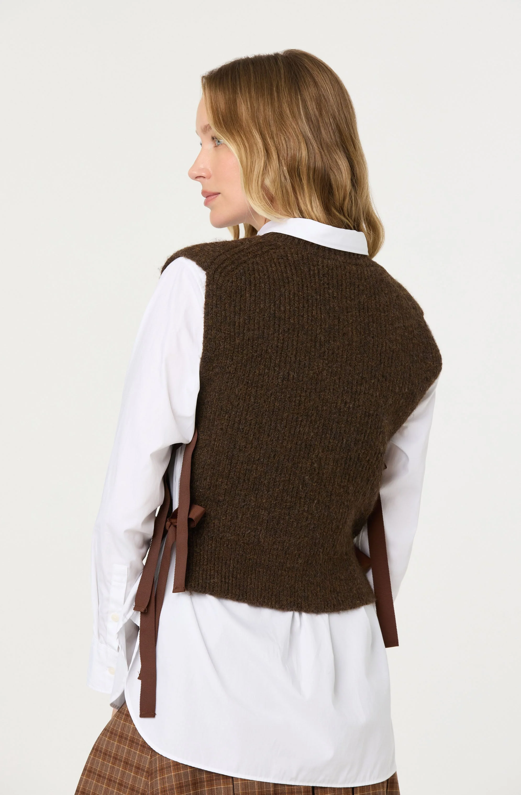 Cortney Side Tie Sweater Vest - Image 4