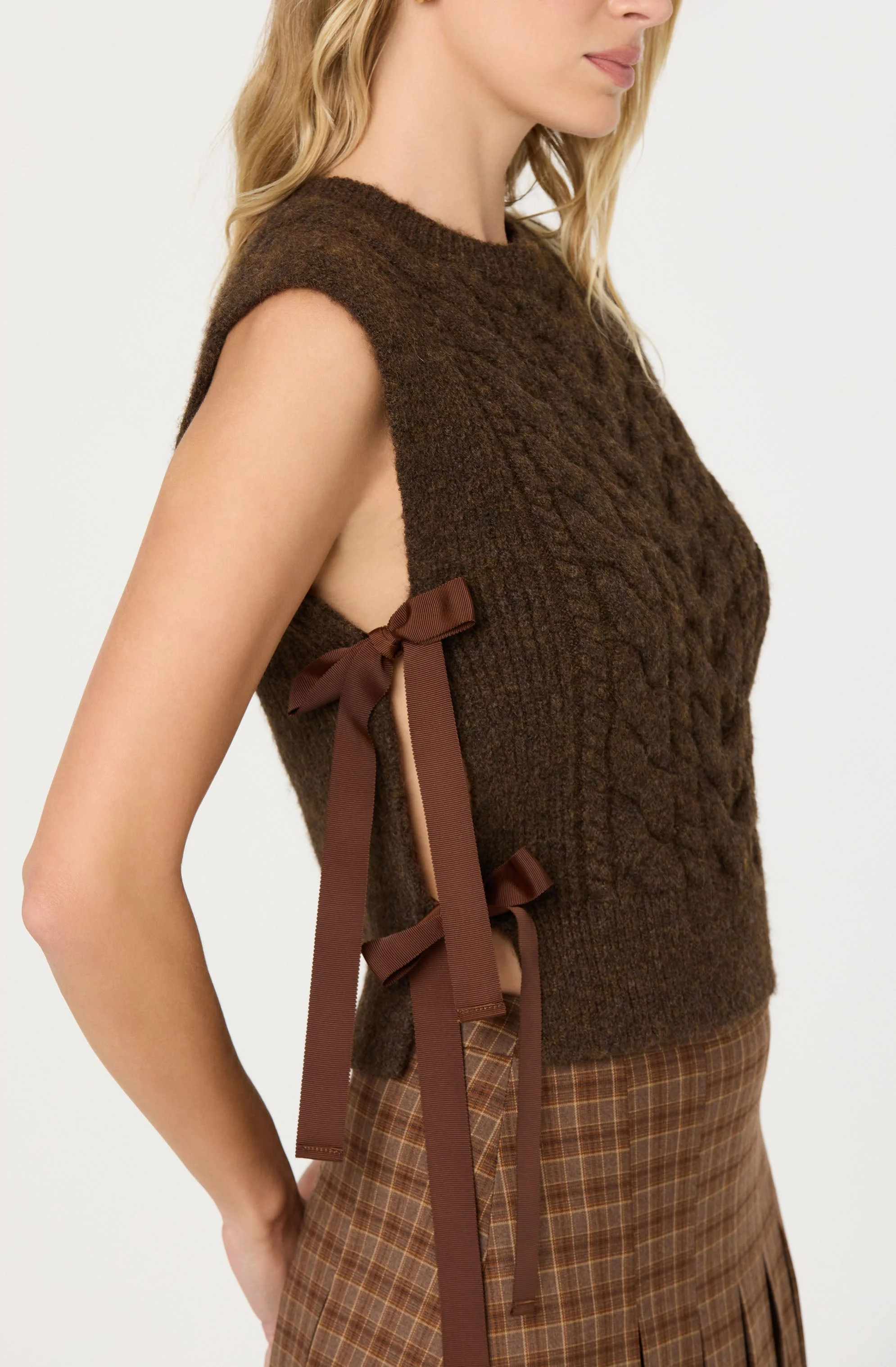 Cortney Side Tie Sweater Vest - Image 6