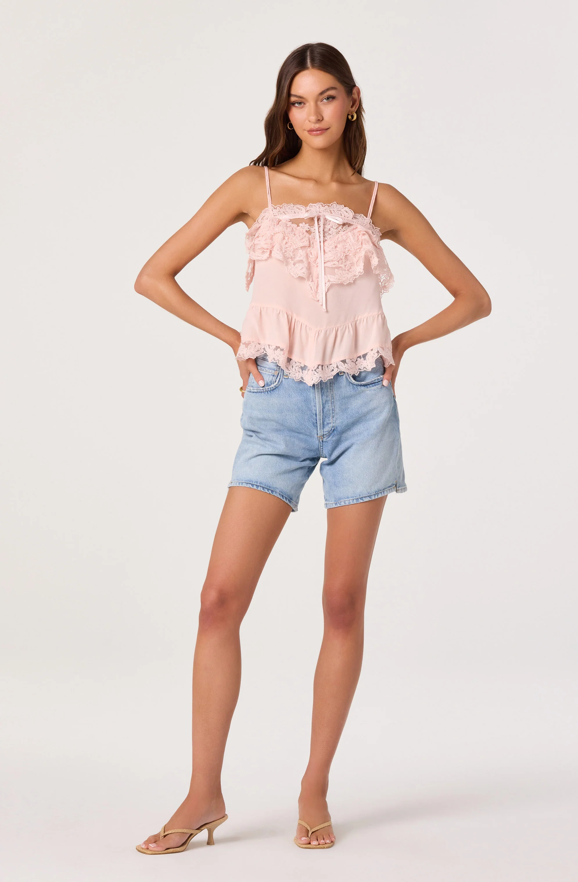 Cosette Ruffled Lace Trim Cami - Image 6