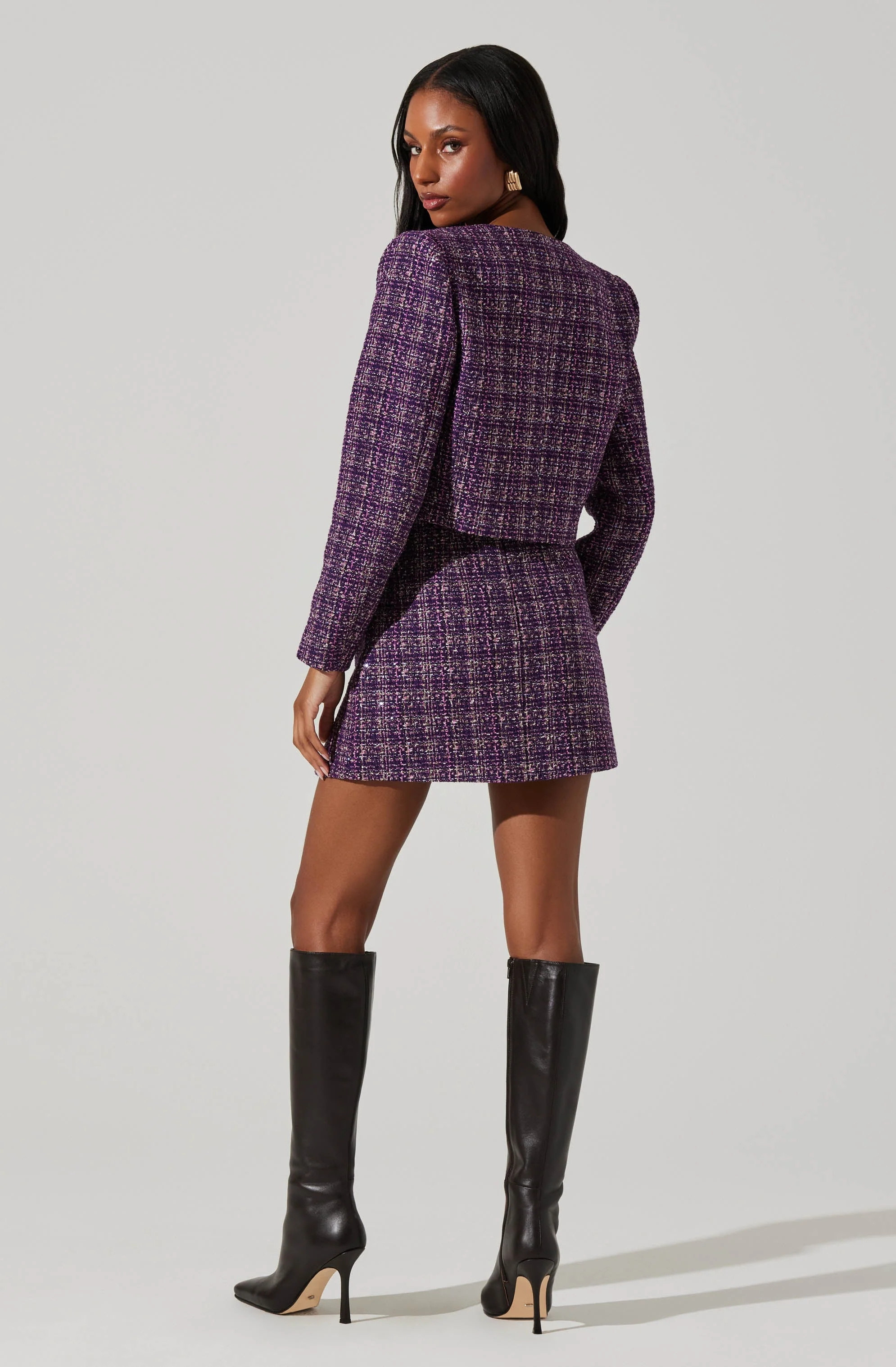 Covina Tweed Mini Skirt - Image 5