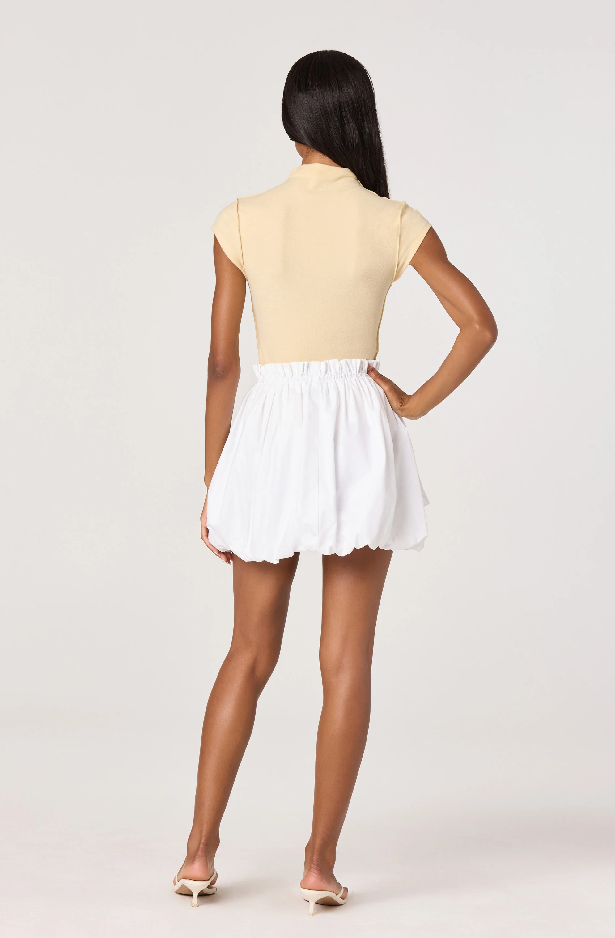 Cydney Mockneck Cap Sleeve Top - Image 4