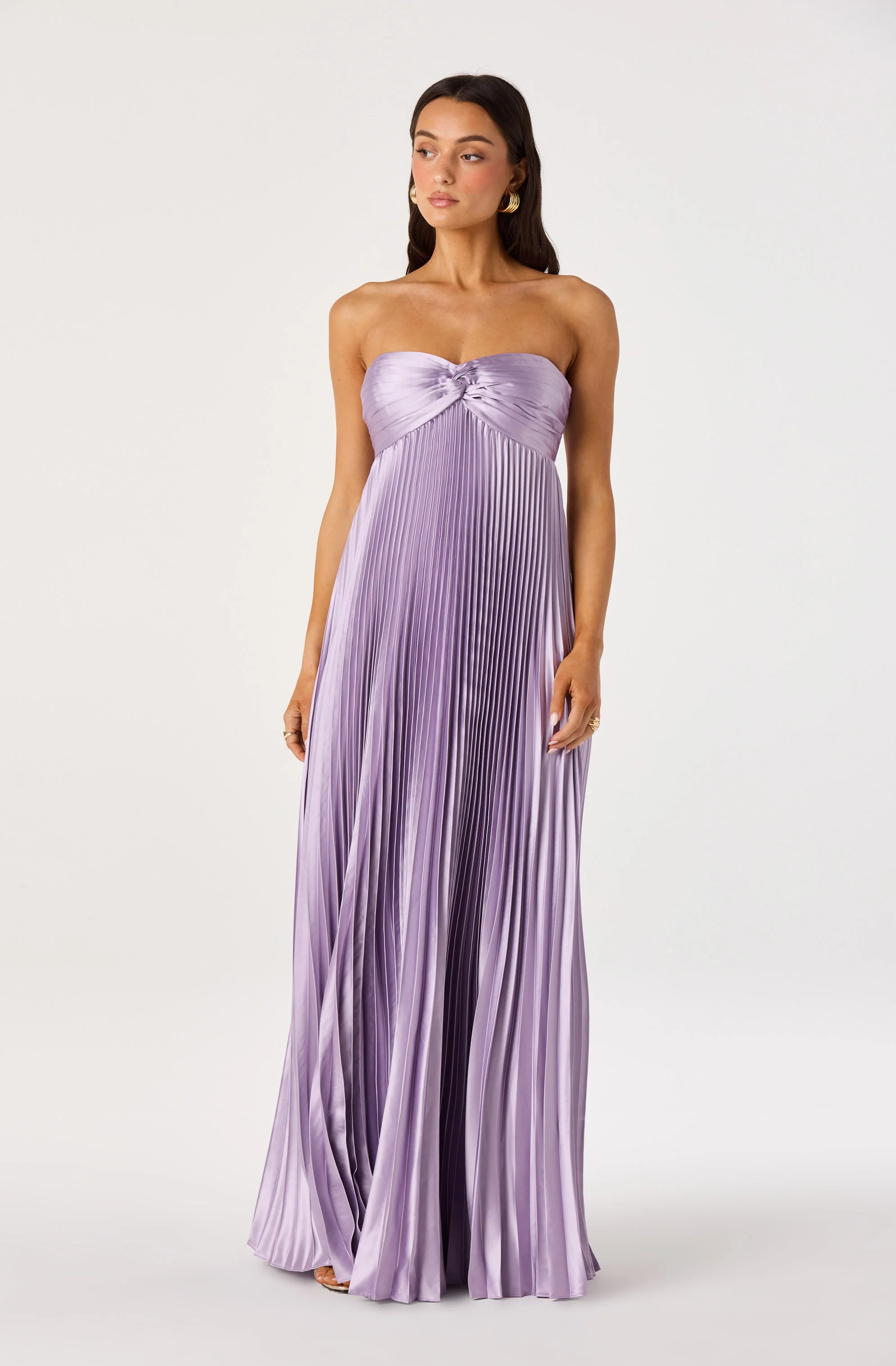 Cyrina Plissé Strapless Maxi Gown - Image 10